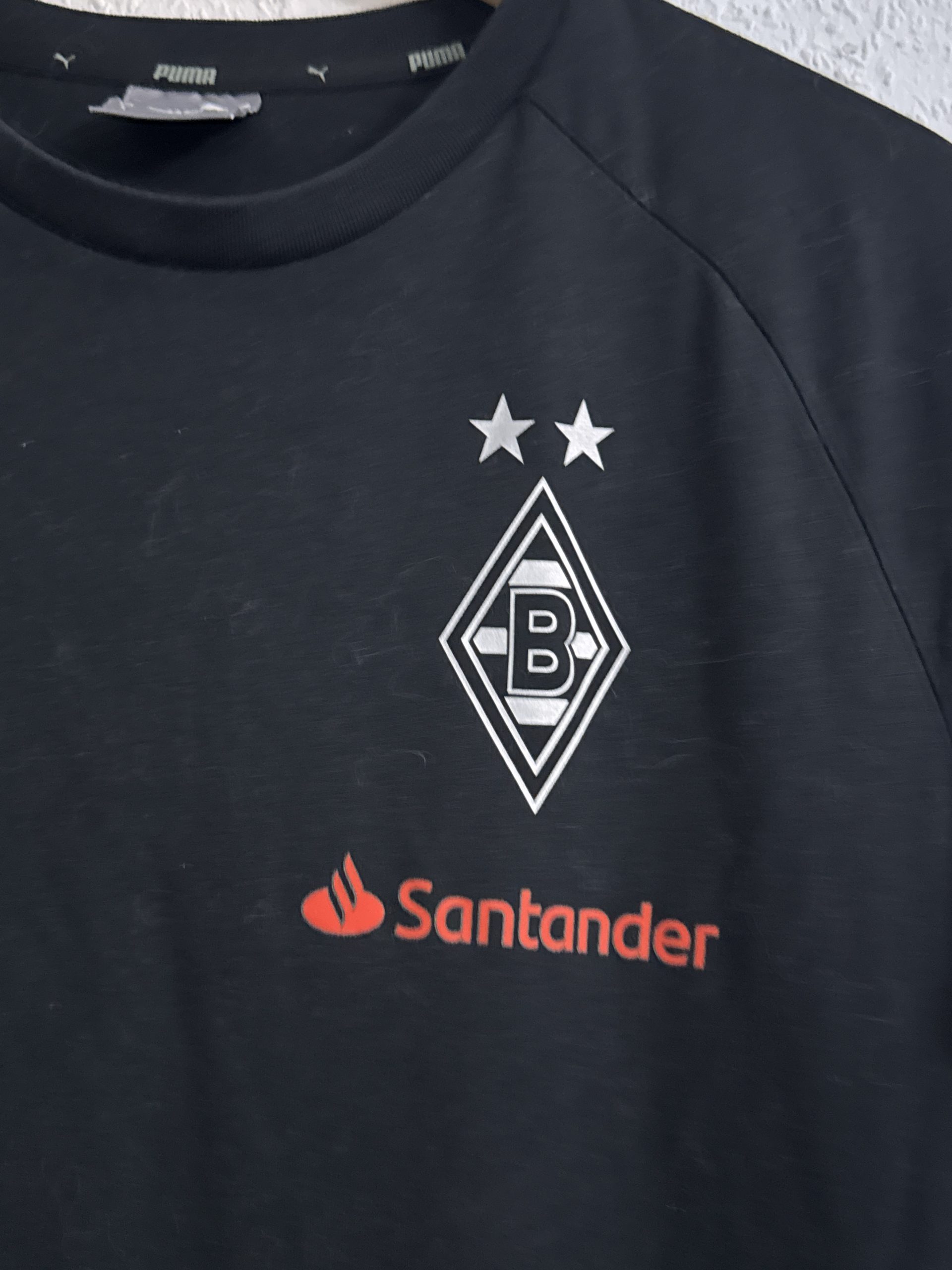 Puma Black Borussia Mönchengladbach Logo T-Shirt S 2941 image 4