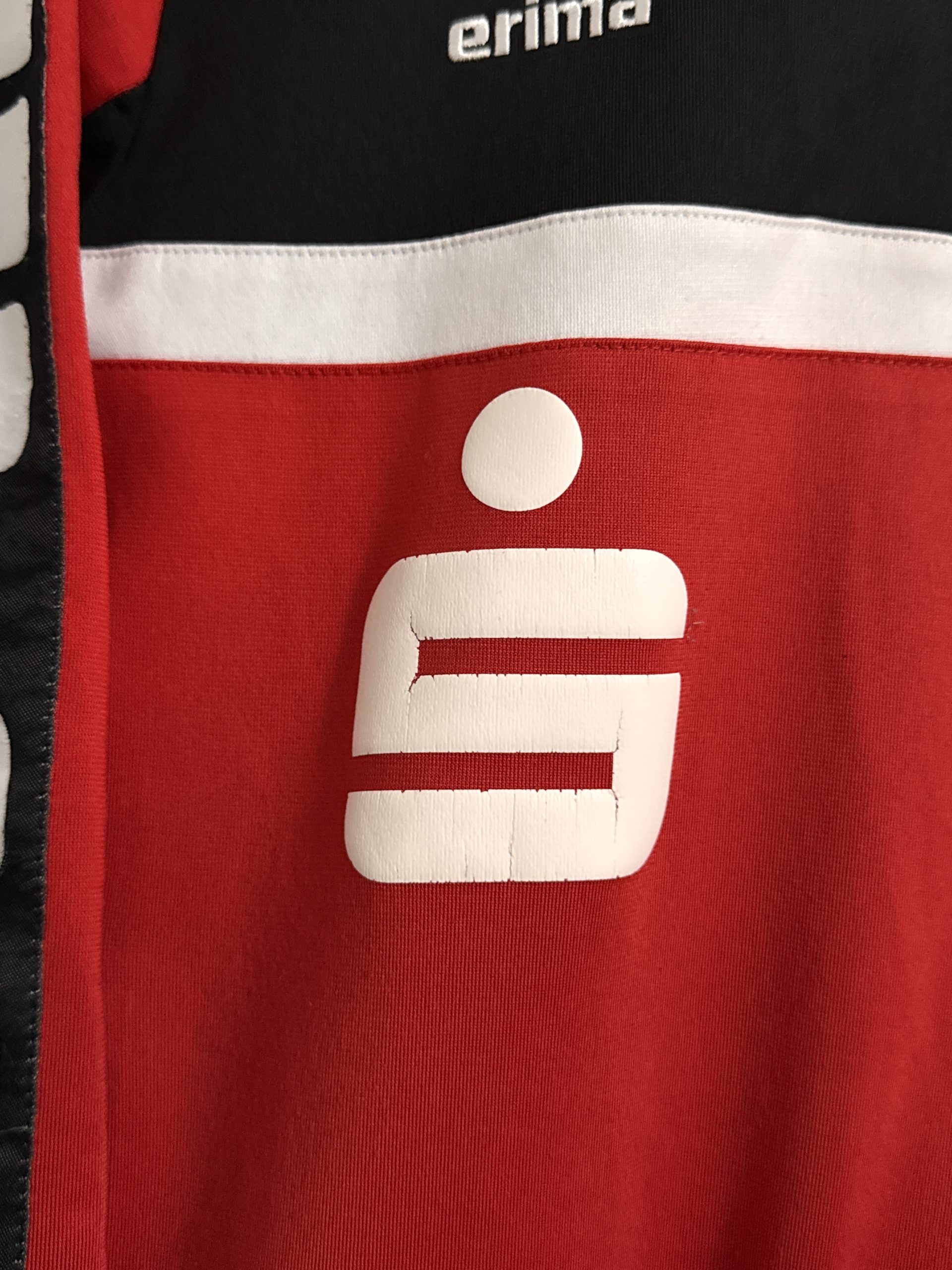 Erima Red & Black Dresden Quarter-Zip Sports Top M 2940 image 7
