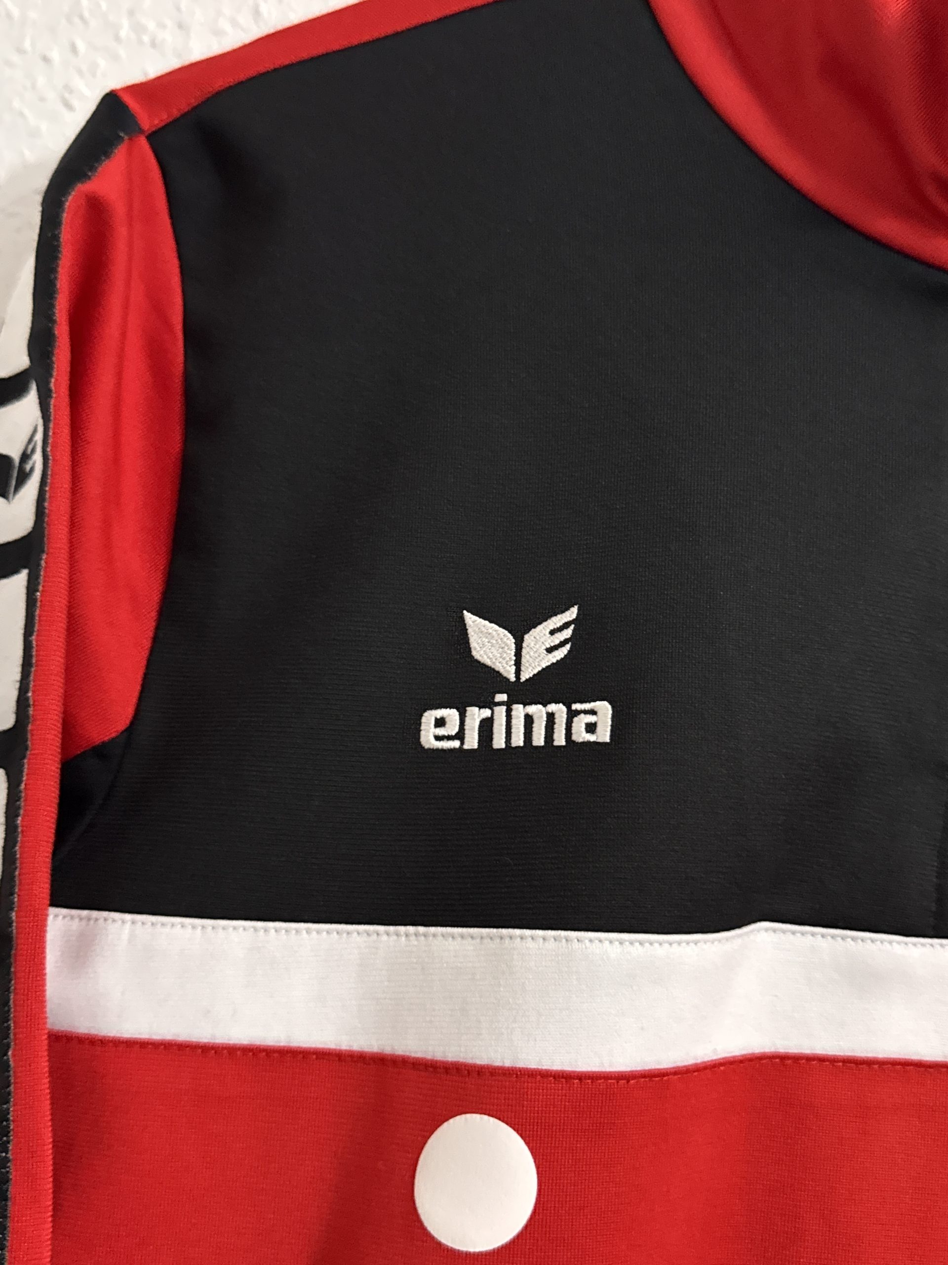 Erima Red & Black Dresden Quarter-Zip Sports Top M 2940 image 8