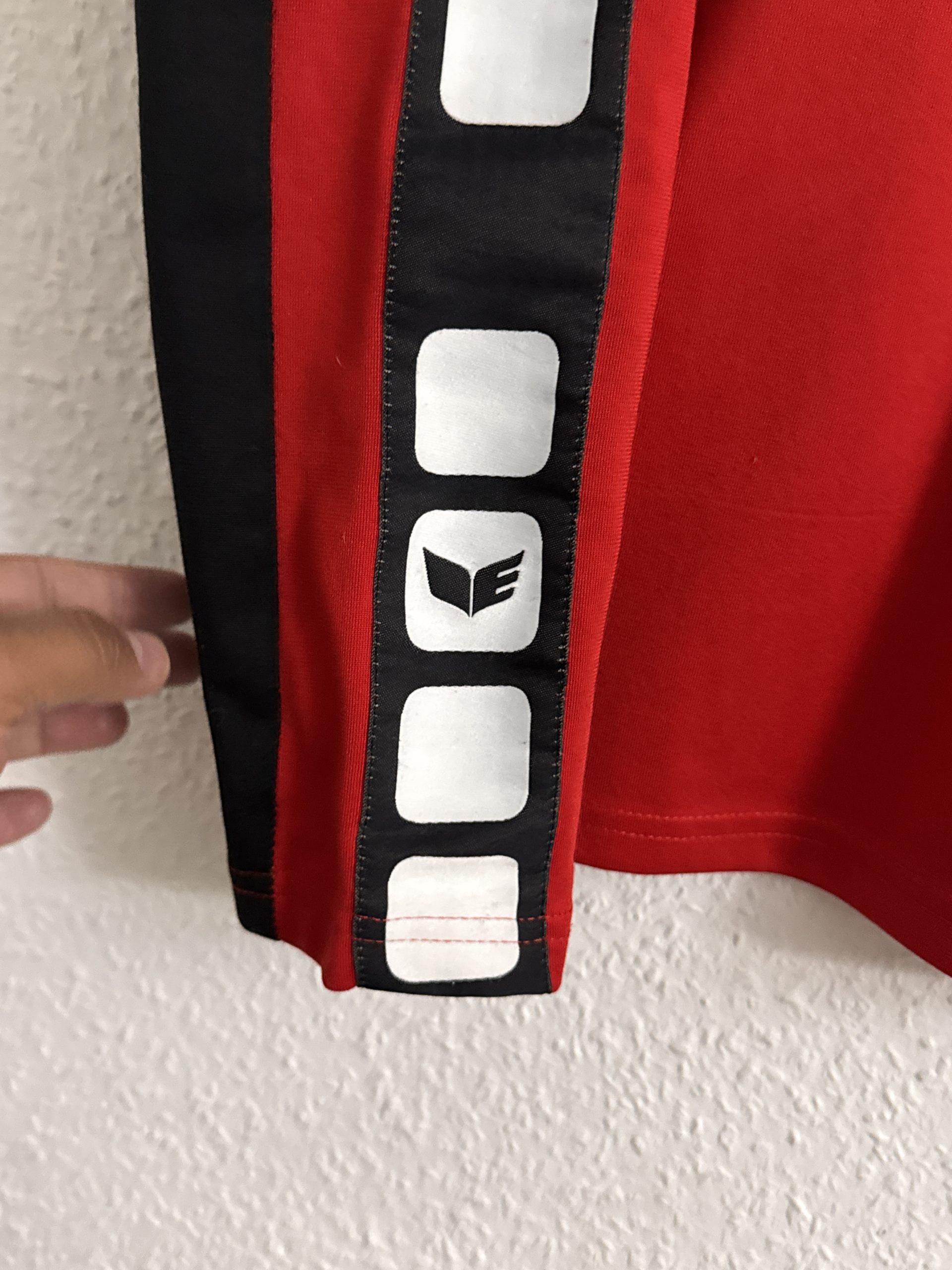 Erima Red & Black Dresden Quarter-Zip Sports Top M 2940 image 10