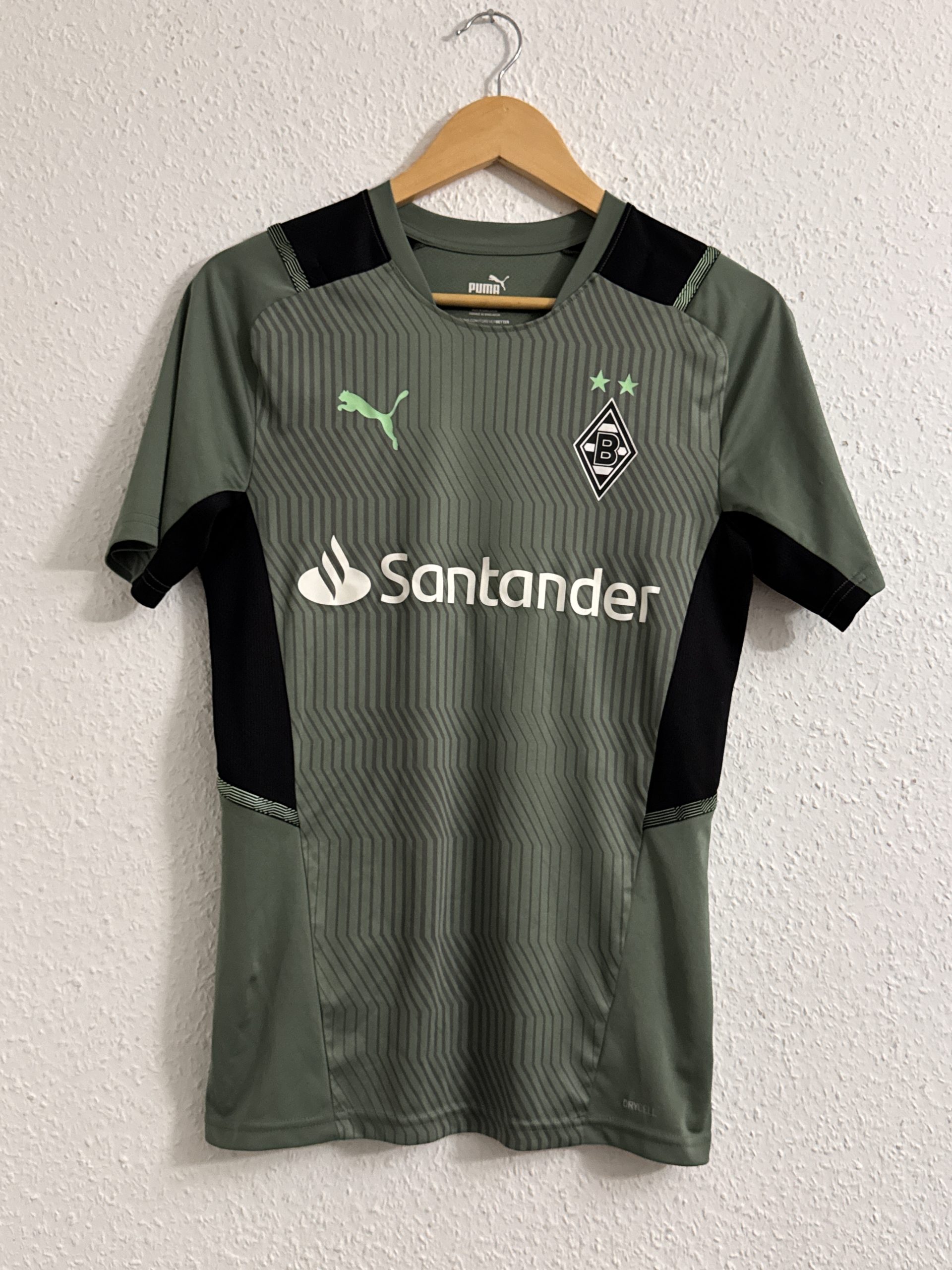 Puma Green & Black Borussia Mönchengladbach Football Jersey S 2942 image 2