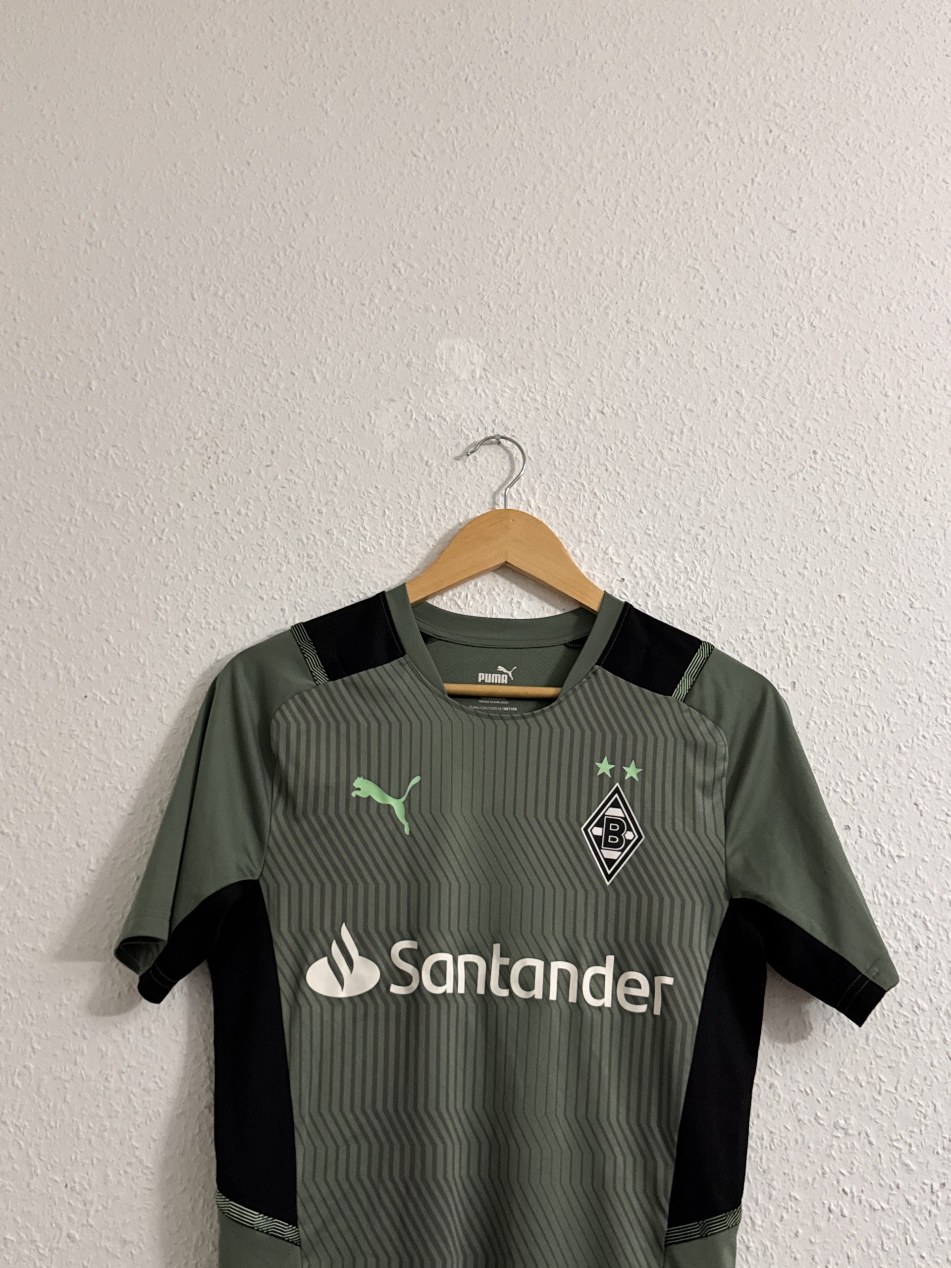 Puma Green & Black Borussia Mönchengladbach Football Jersey S 2942 image 3
