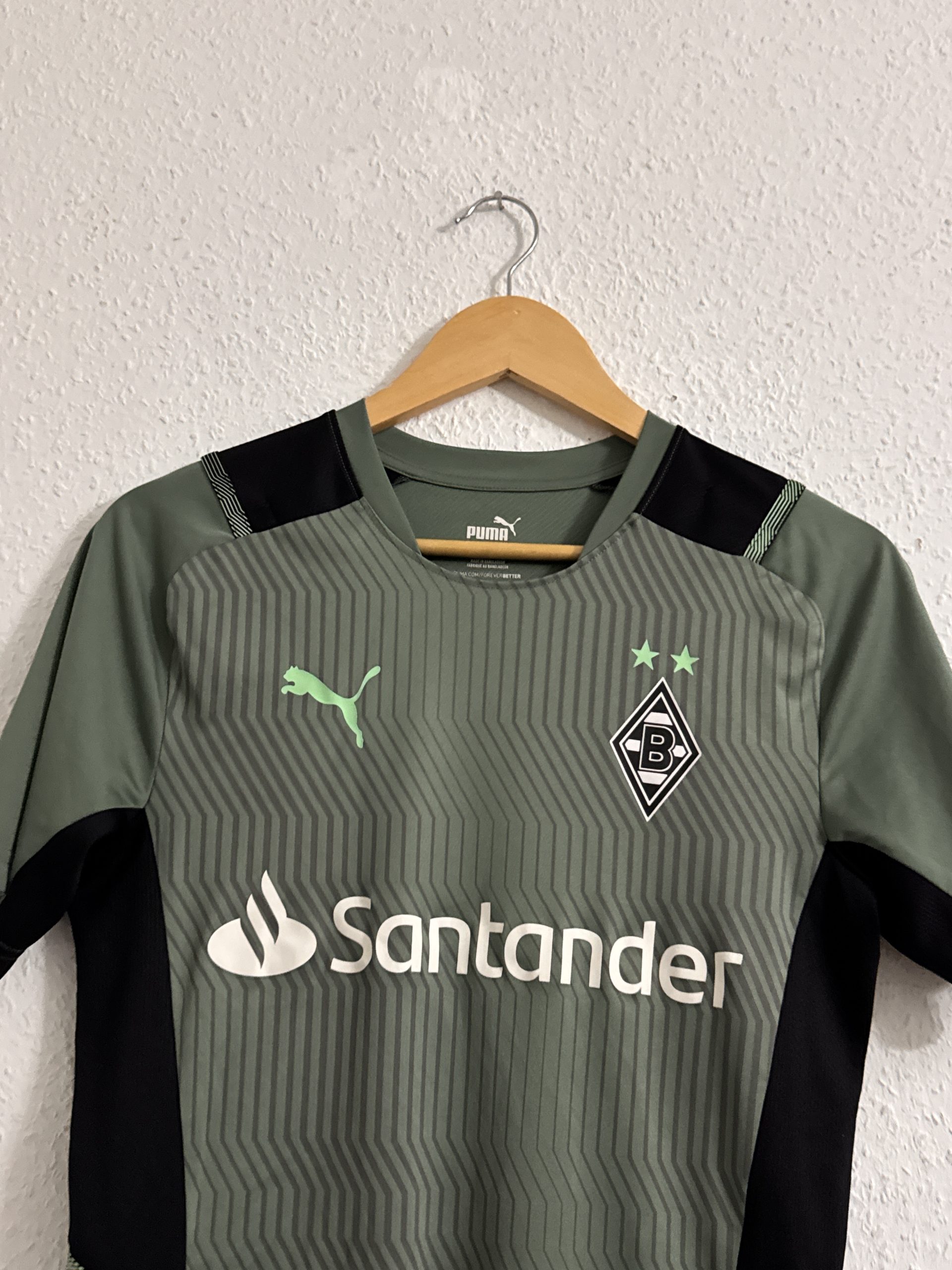Puma Green & Black Borussia Mönchengladbach Football Jersey S 2942 image 4