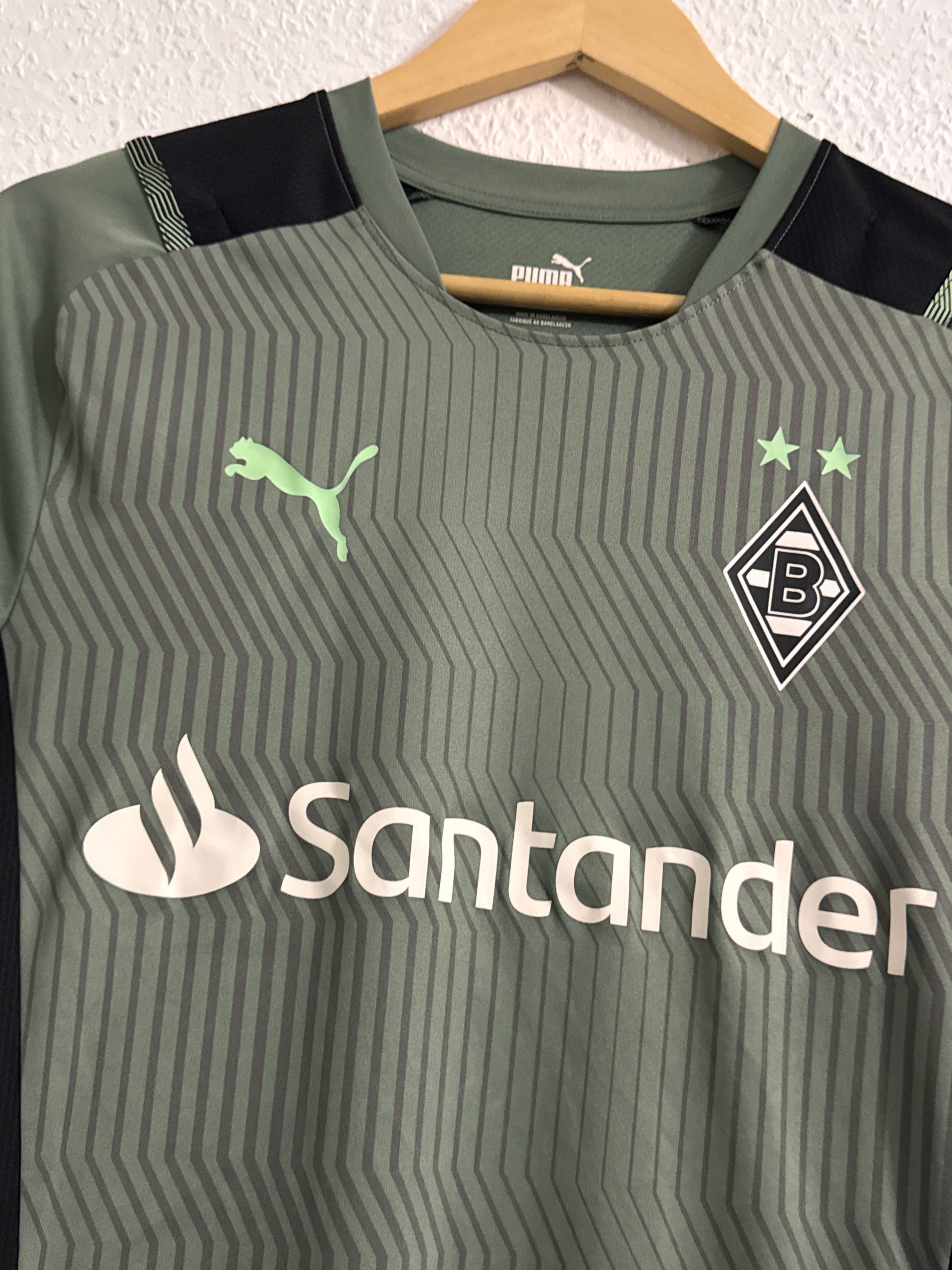 Puma Green & Black Borussia Mönchengladbach Football Jersey S 2942 image 6