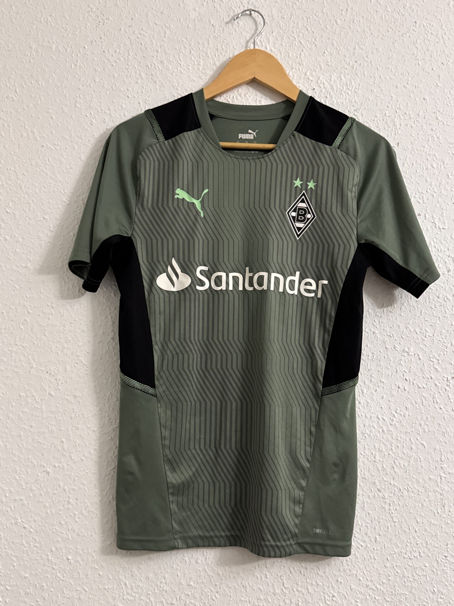 Puma Green & Black Borussia Mönchengladbach Football Jersey S 2942 image 9