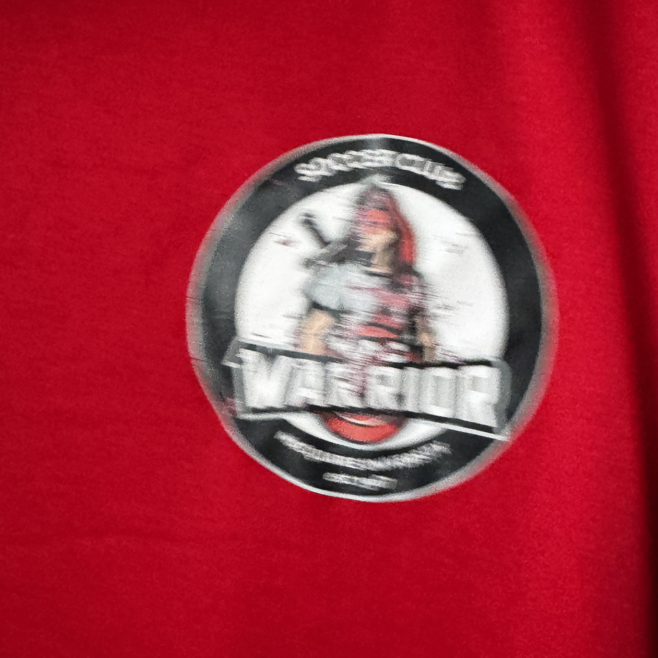 Adidas Red & White Soccer Club Warrior Jersey 2XL 2005 image 8