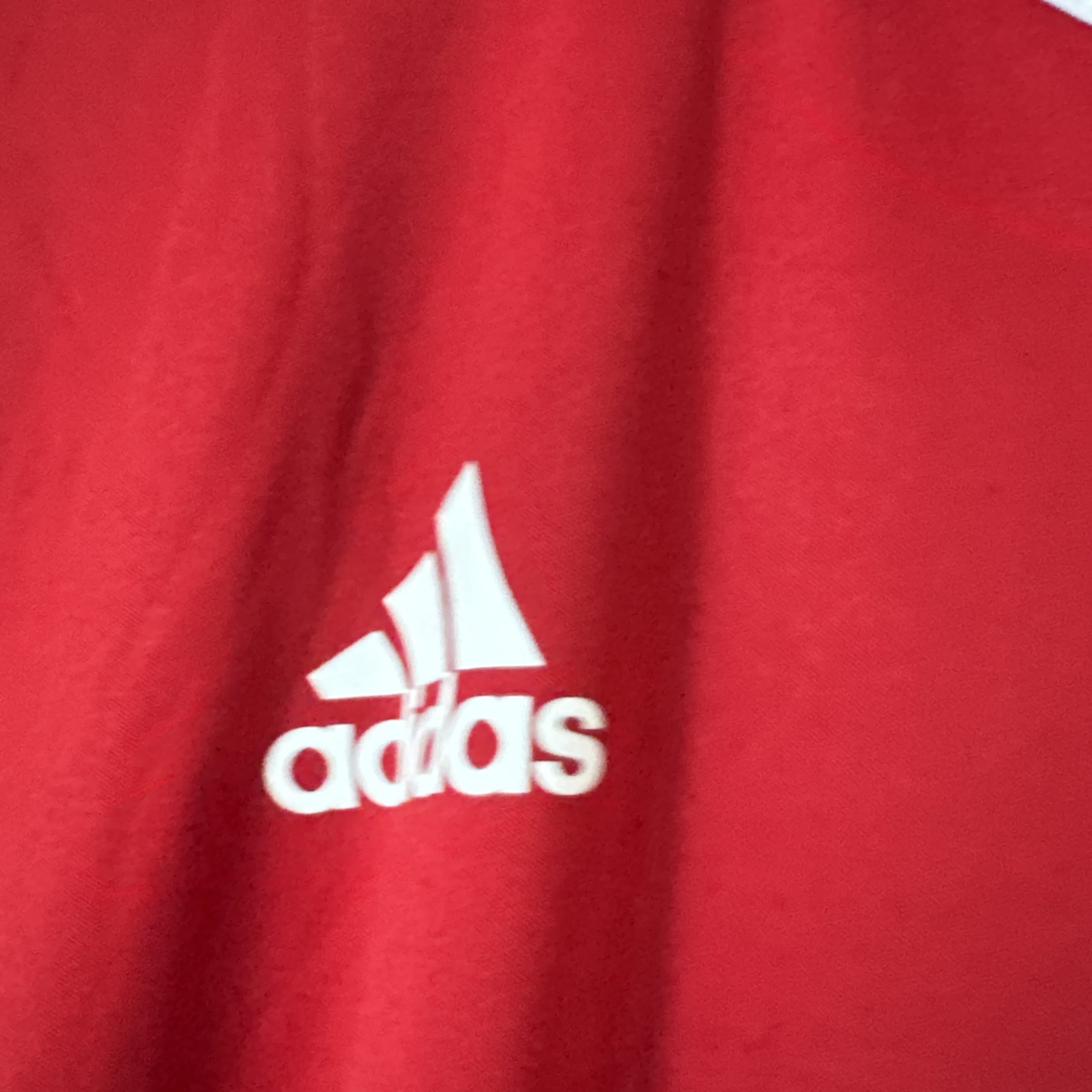 Adidas Red & White Soccer Club Warrior Jersey 2XL 2005 image 9