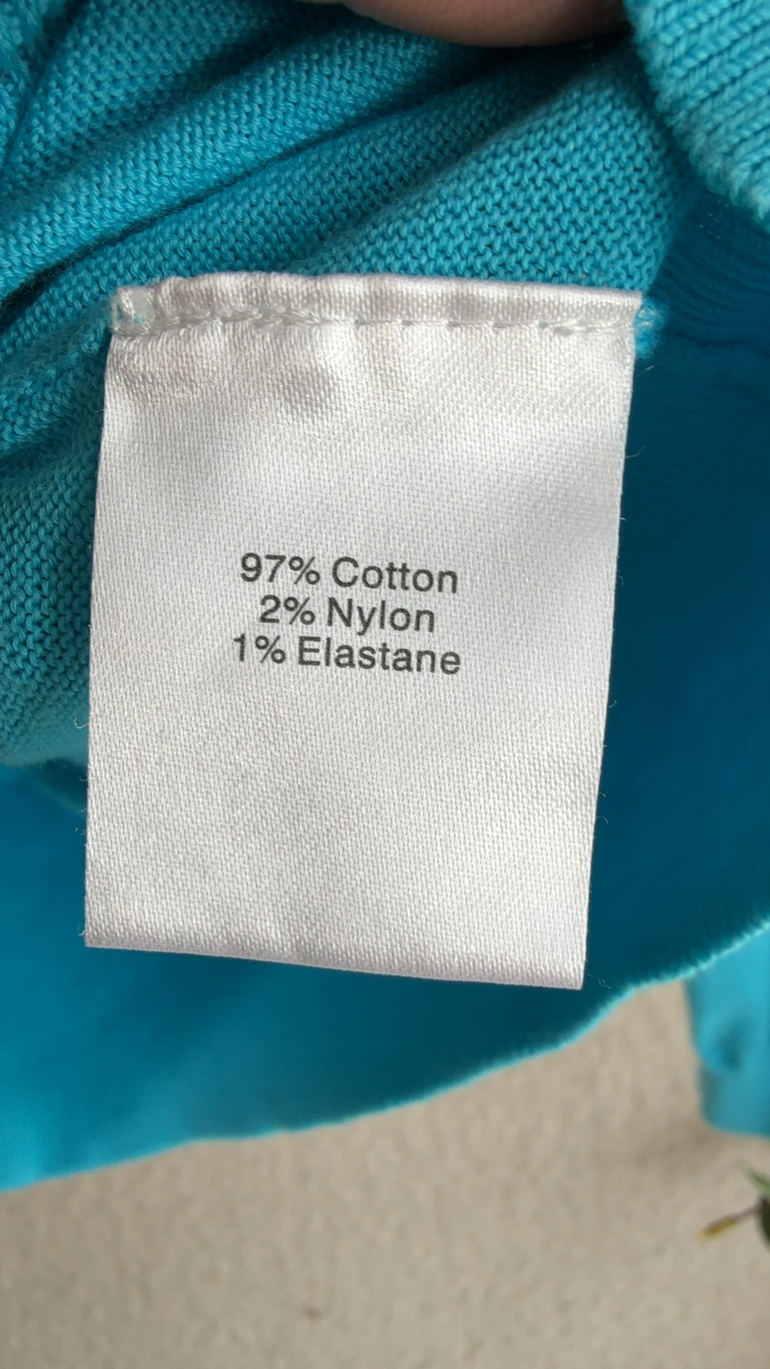 L.K. Bennett Turquoise Cotton Blend Cardigan Extra Small Stylish Knit Top image 6