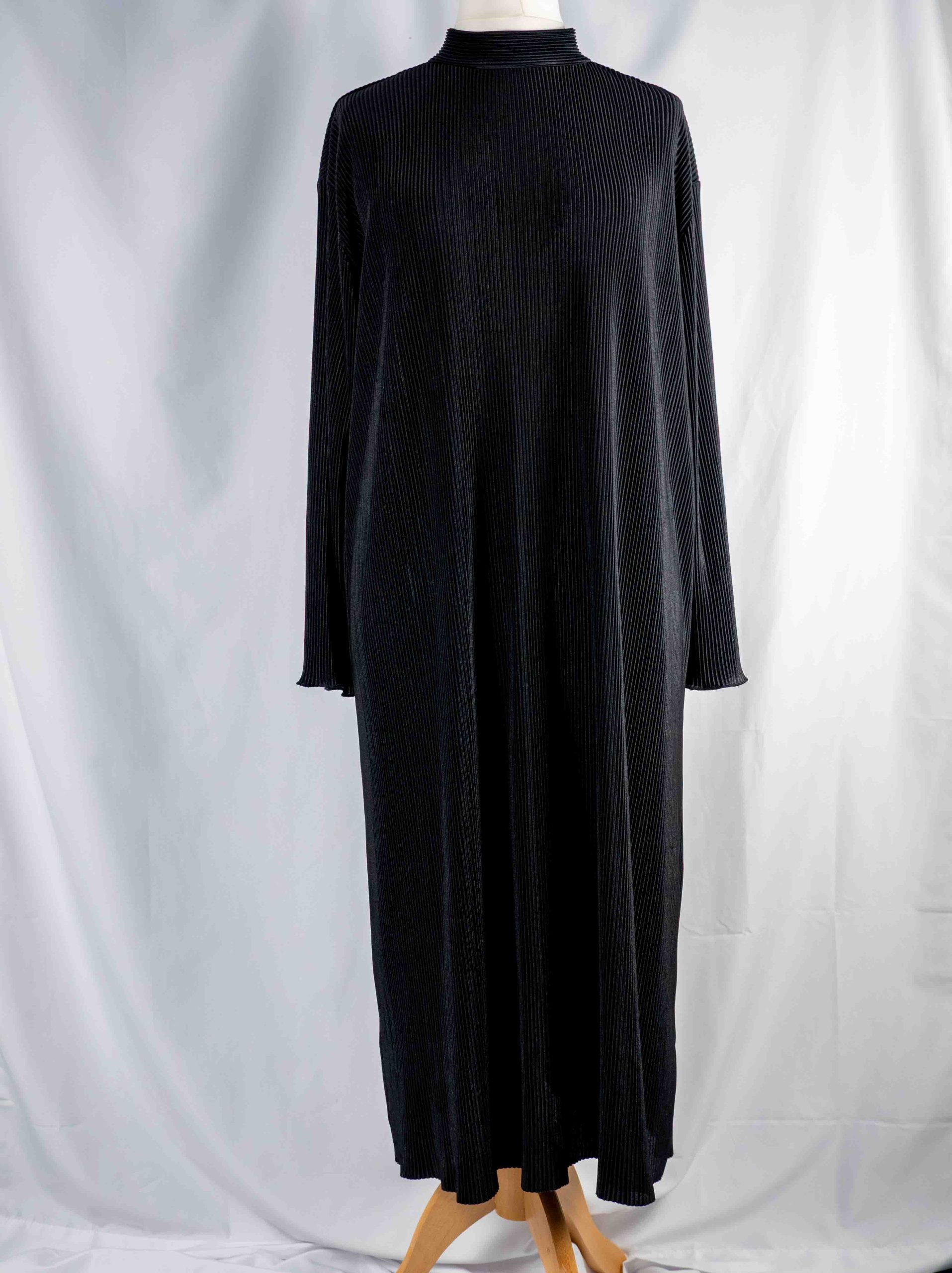 Very Black Ribbed Long Sleeve Maxi Dress 20 Pre-Owned image 2