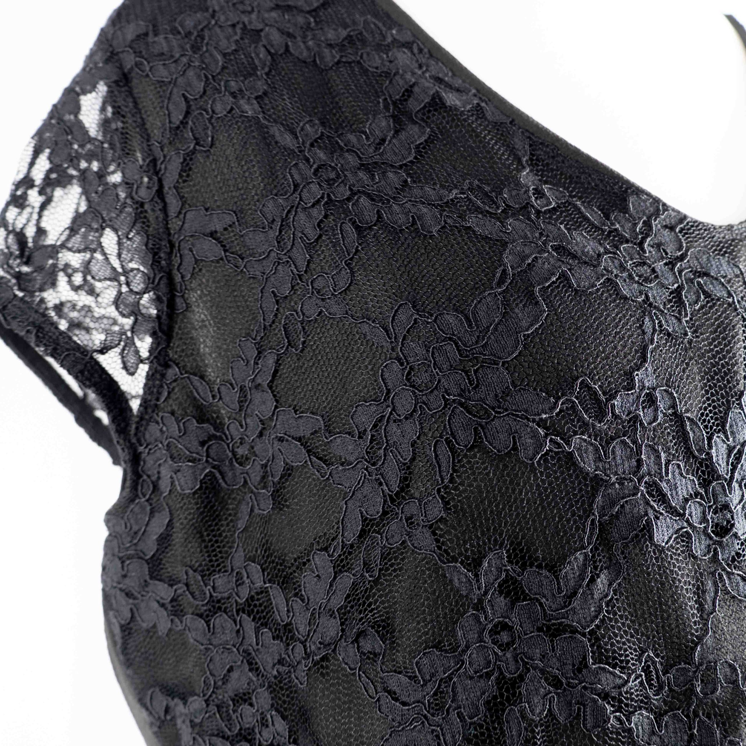 Kaleidoscope Black Lace Sleeve V Neck Top Size 20 Pre-Owned image 3