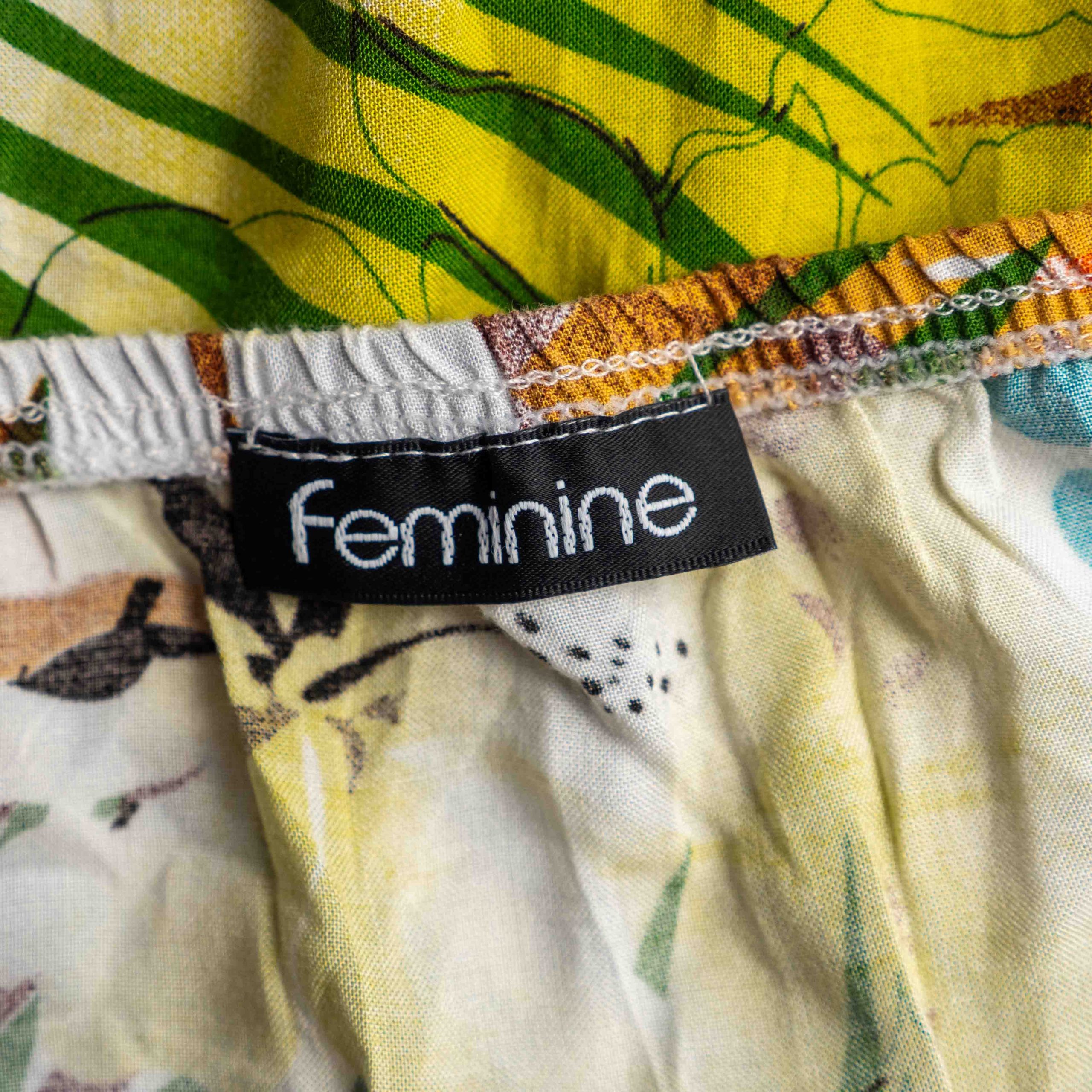 Feminine Summer Dress Tropical Print Size 18 Pre-Owned image 6
