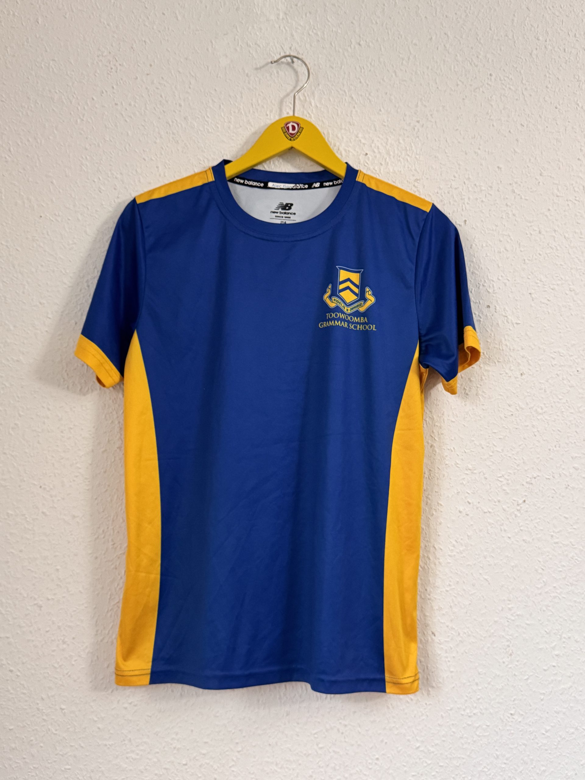 Blue & Yellow Toowoomba Grammar School Sports Top J14 2829