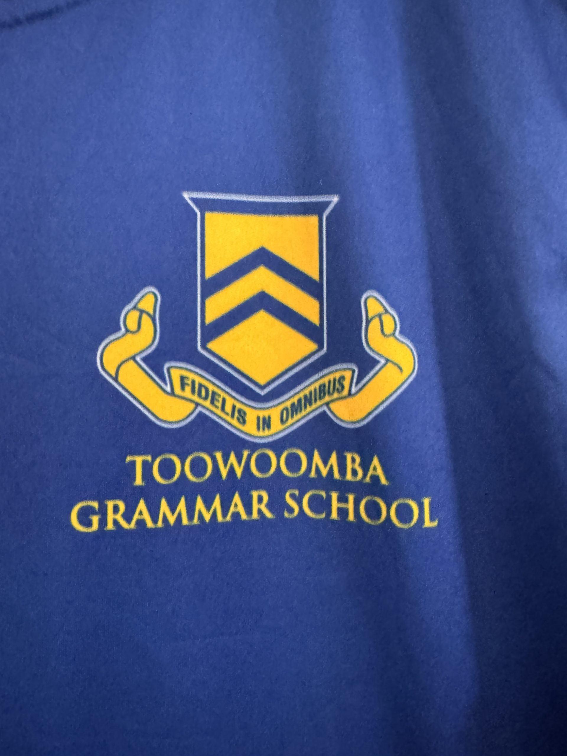 Blue & Yellow Toowoomba Grammar School Sports Top J14 2829 image 3