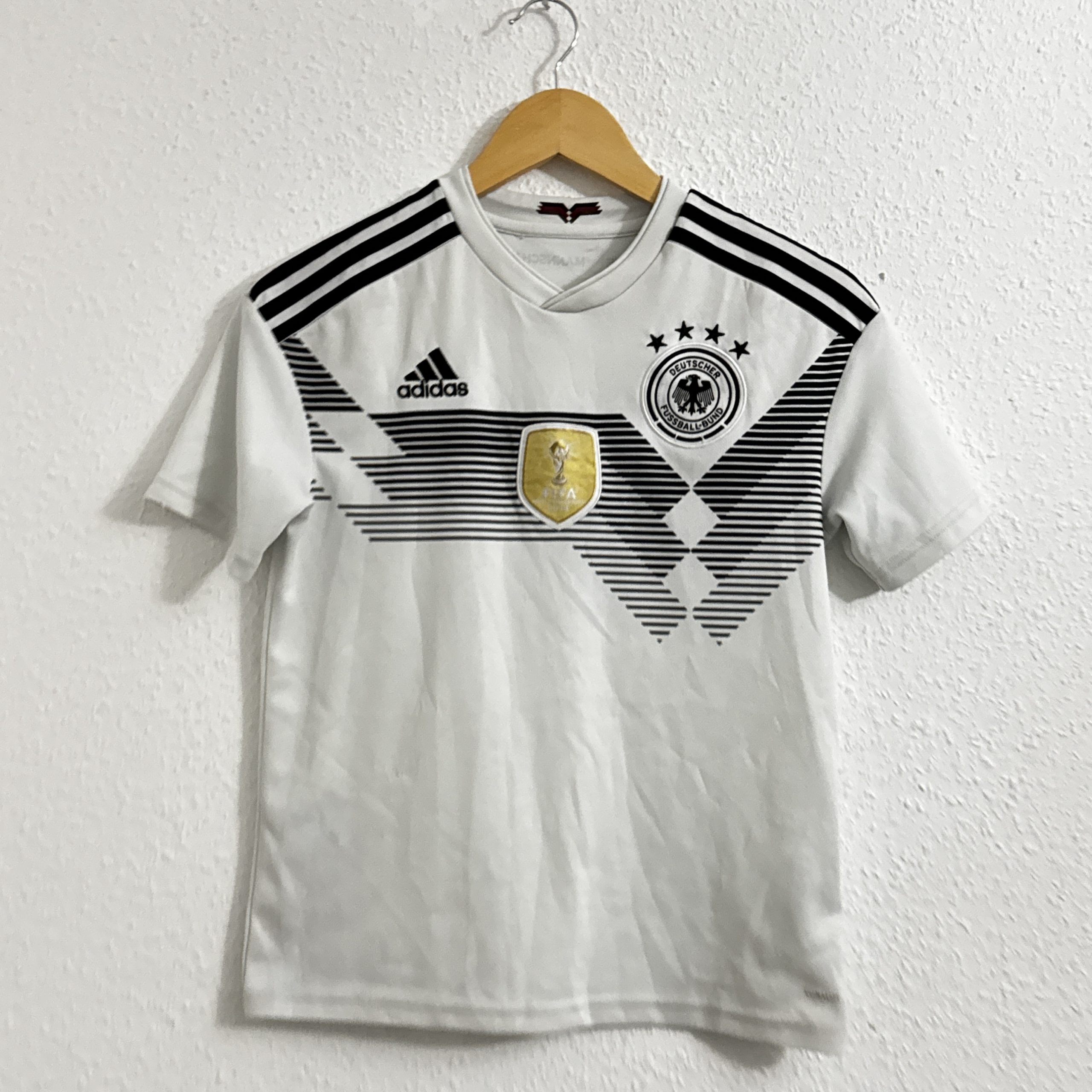 Adidas White & Black Germany Football Jersey Small 1888