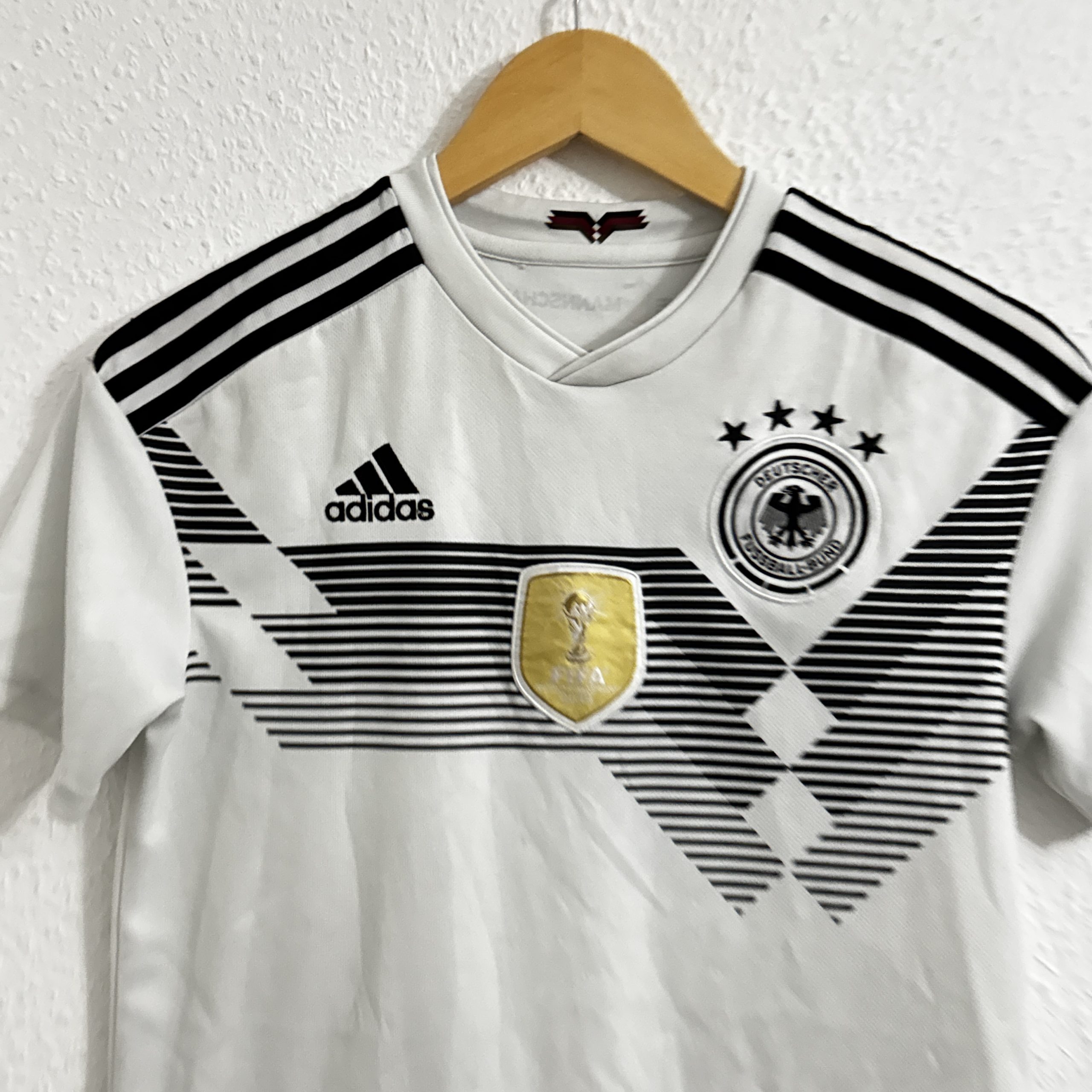 Adidas White & Black Germany Football Jersey Small 1888 image 2