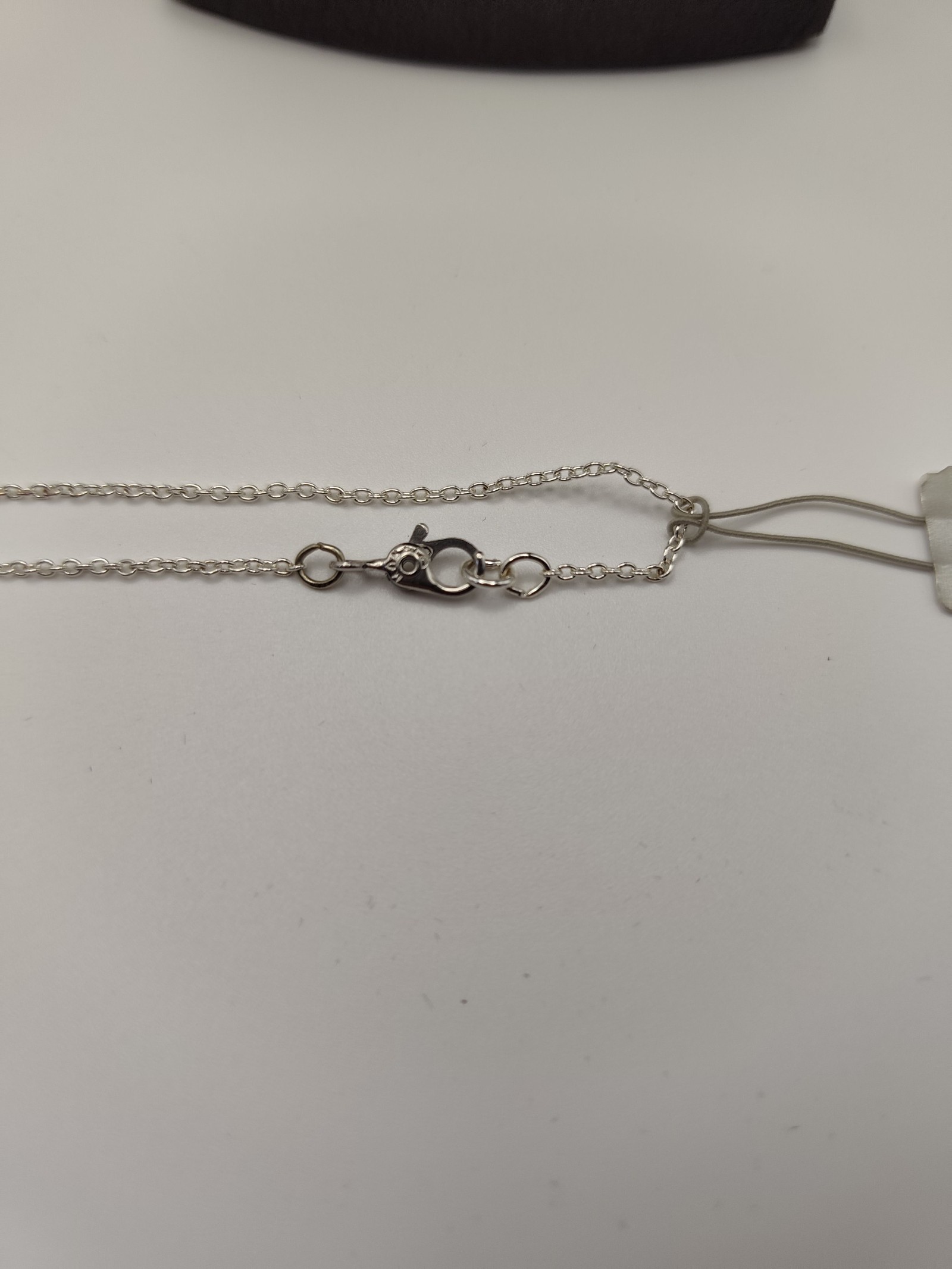 Monet Silver Tone Small Drop Pendant Necklace 16in image 4