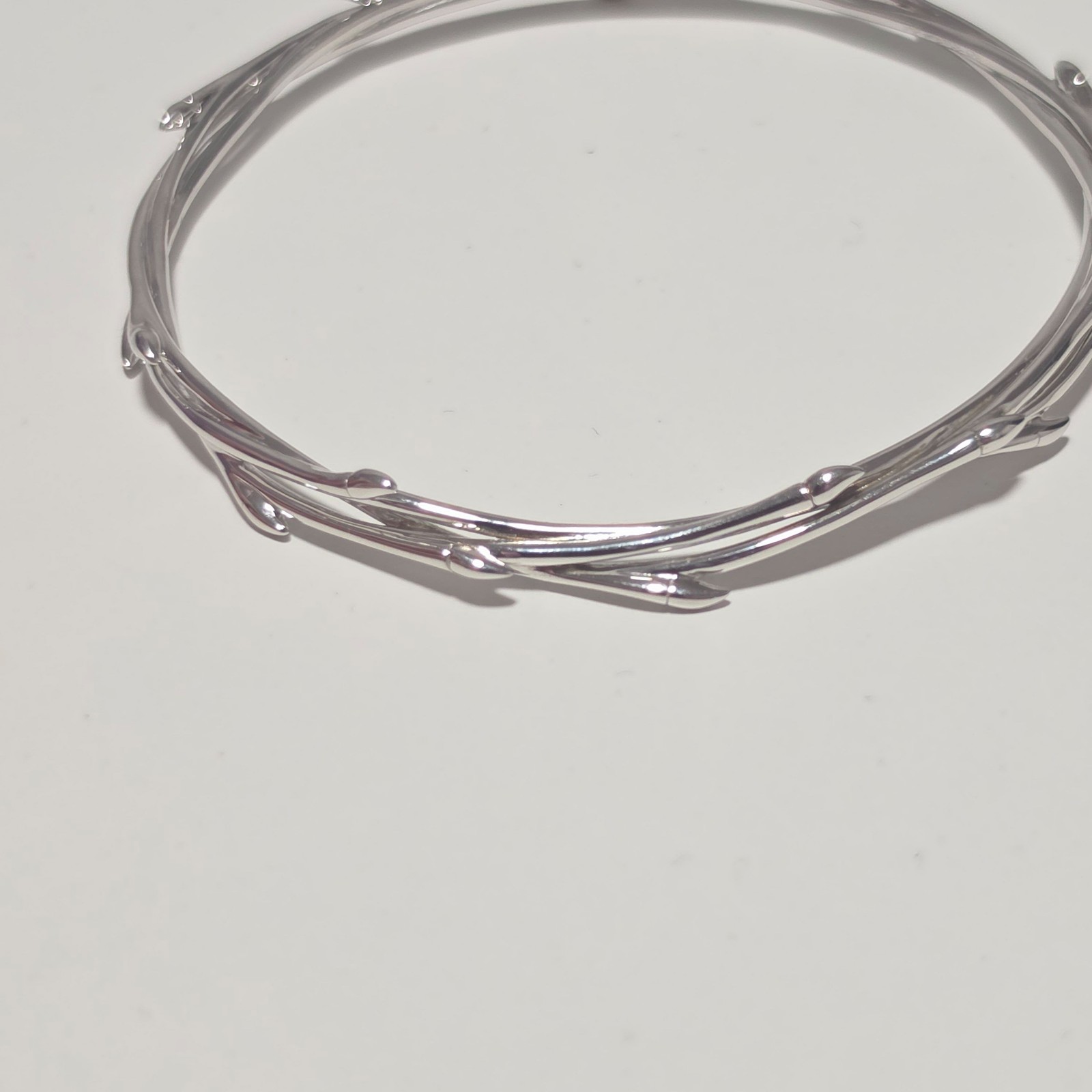 Michael Hill 925 SilverDetail Bangle Bracelet .b3 image 2