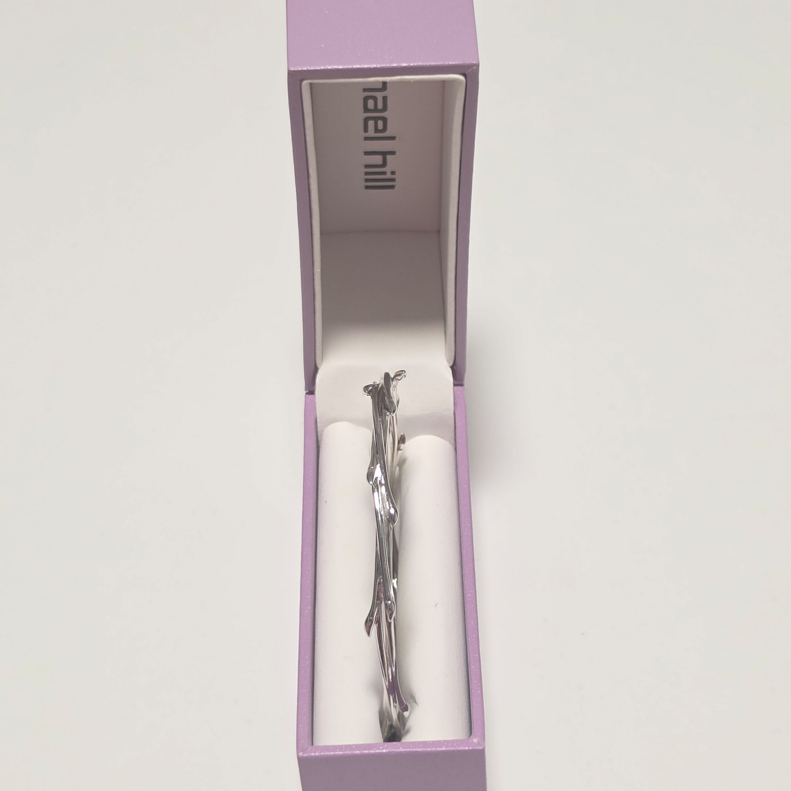 Michael Hill 925 SilverDetail Bangle Bracelet .b3 image 5