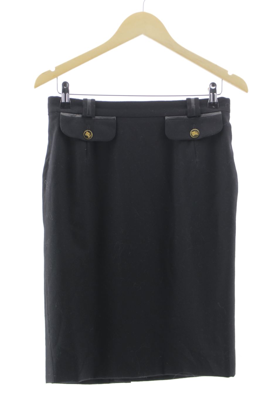 Falda Burberry – Negro, talla 46, como nueva
