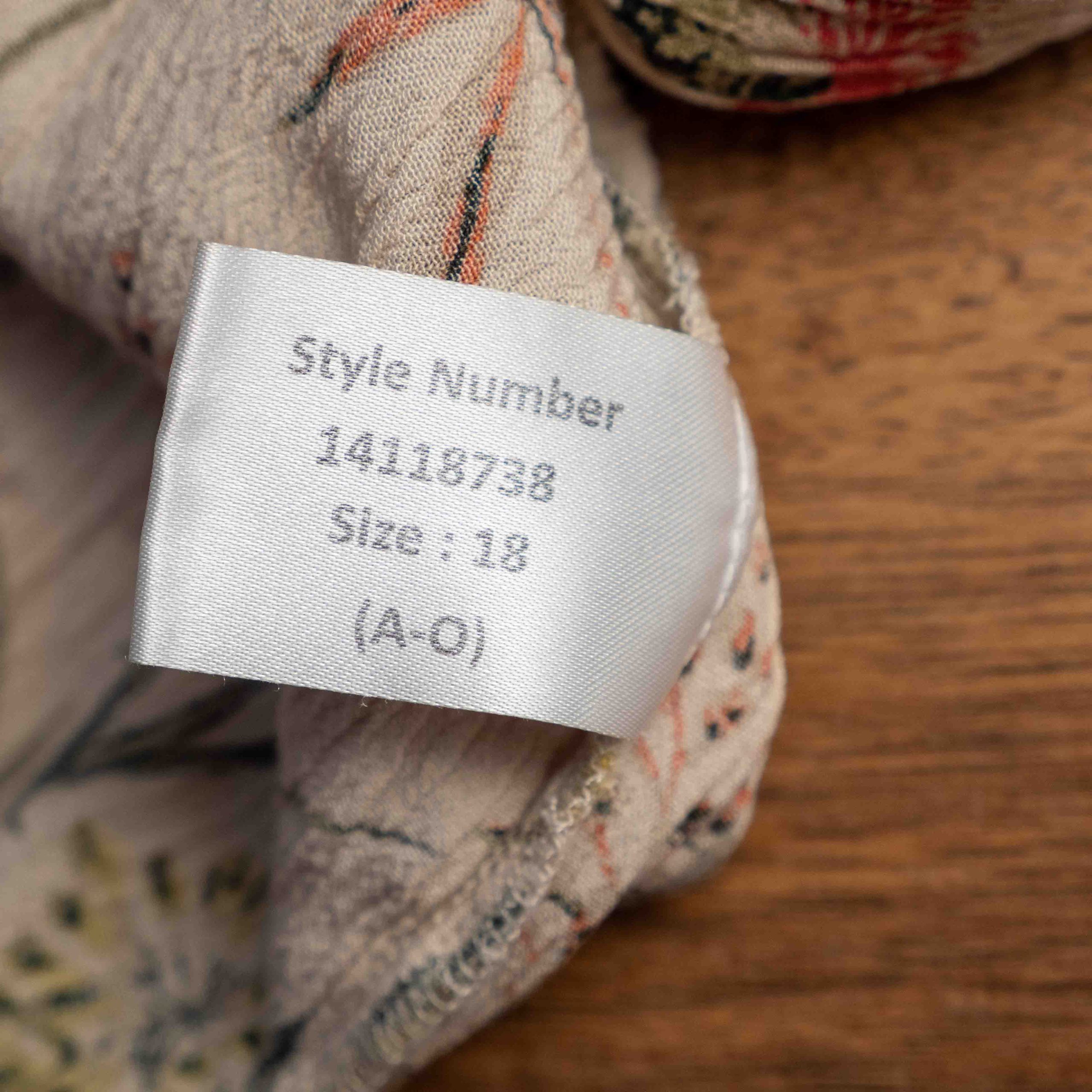 Roman Maxi Dress Beige Floral Sleeveless 18 Pre-Owned image 9