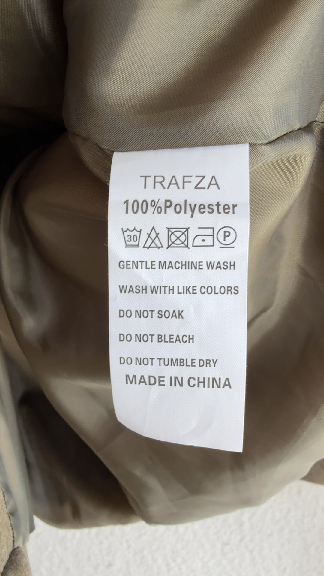 Trafza Khaki Green Faux Suede Blazer Small Classic Tailored Smart Jacket image 7