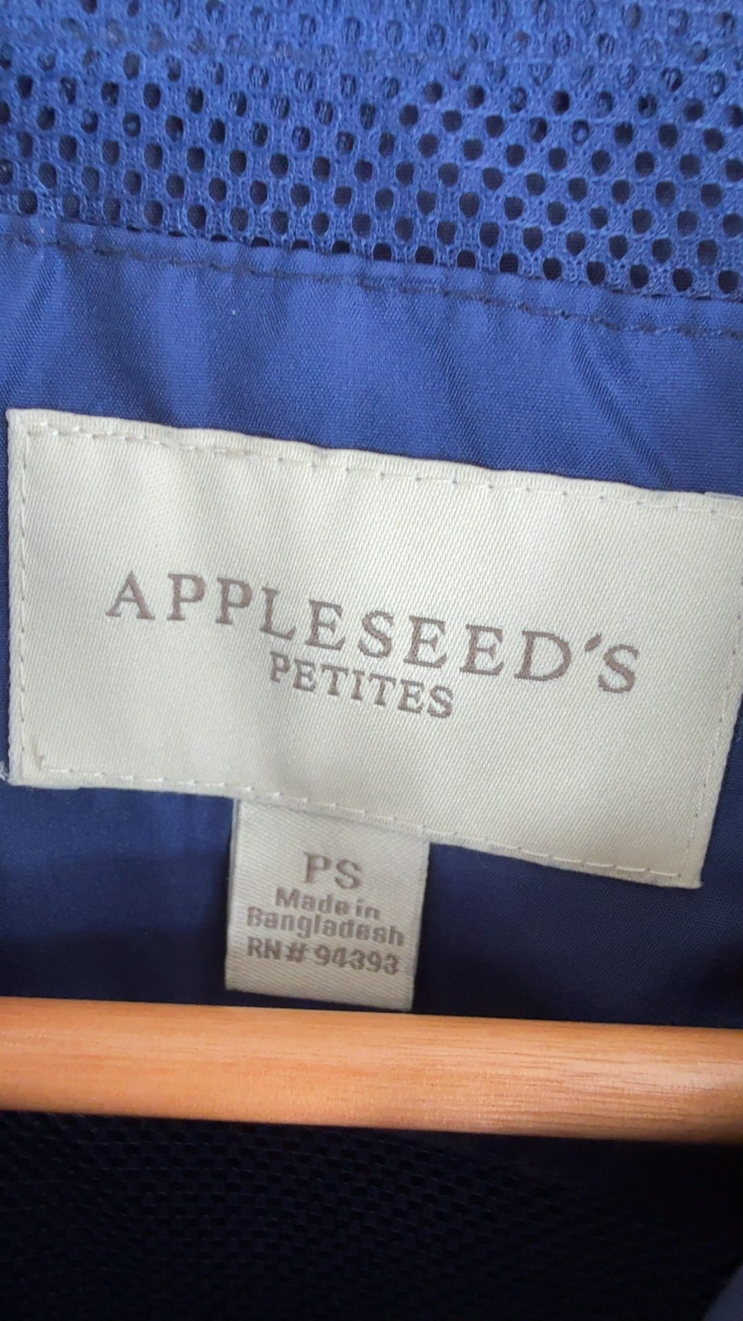 Appleseed's Petites Navy Blue Lightweight Hooded Jacket UK Small Stylish Comfortable image 2