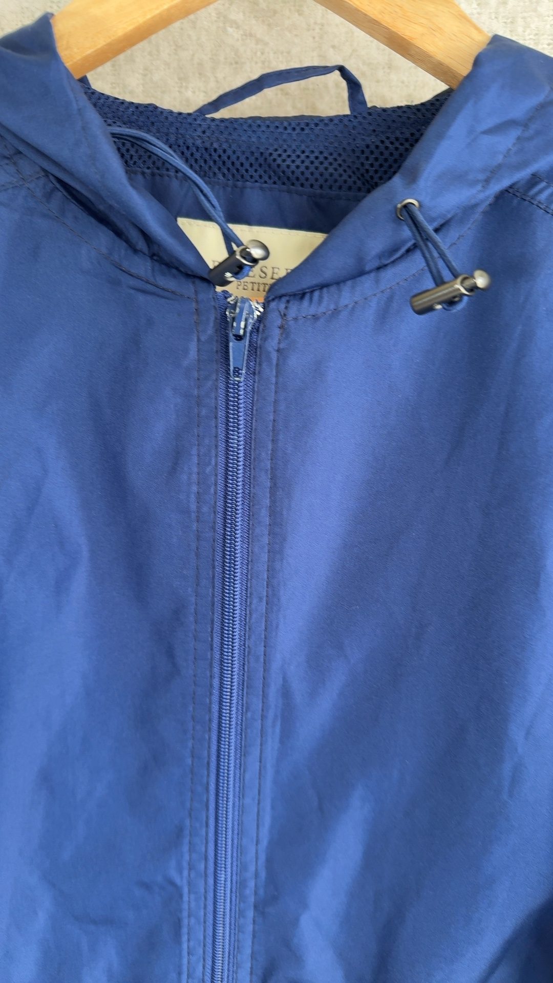 Appleseed's Petites Navy Blue Lightweight Hooded Jacket UK Small Stylish Comfortable image 3