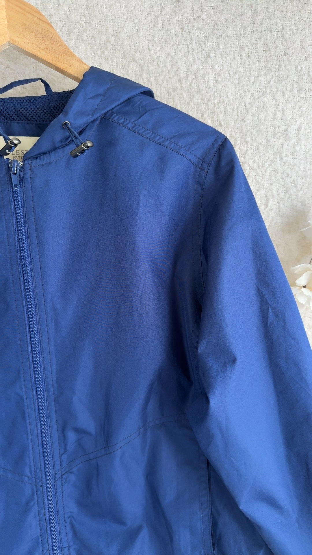 Appleseed's Petites Navy Blue Lightweight Hooded Jacket UK Small Stylish Comfortable image 4