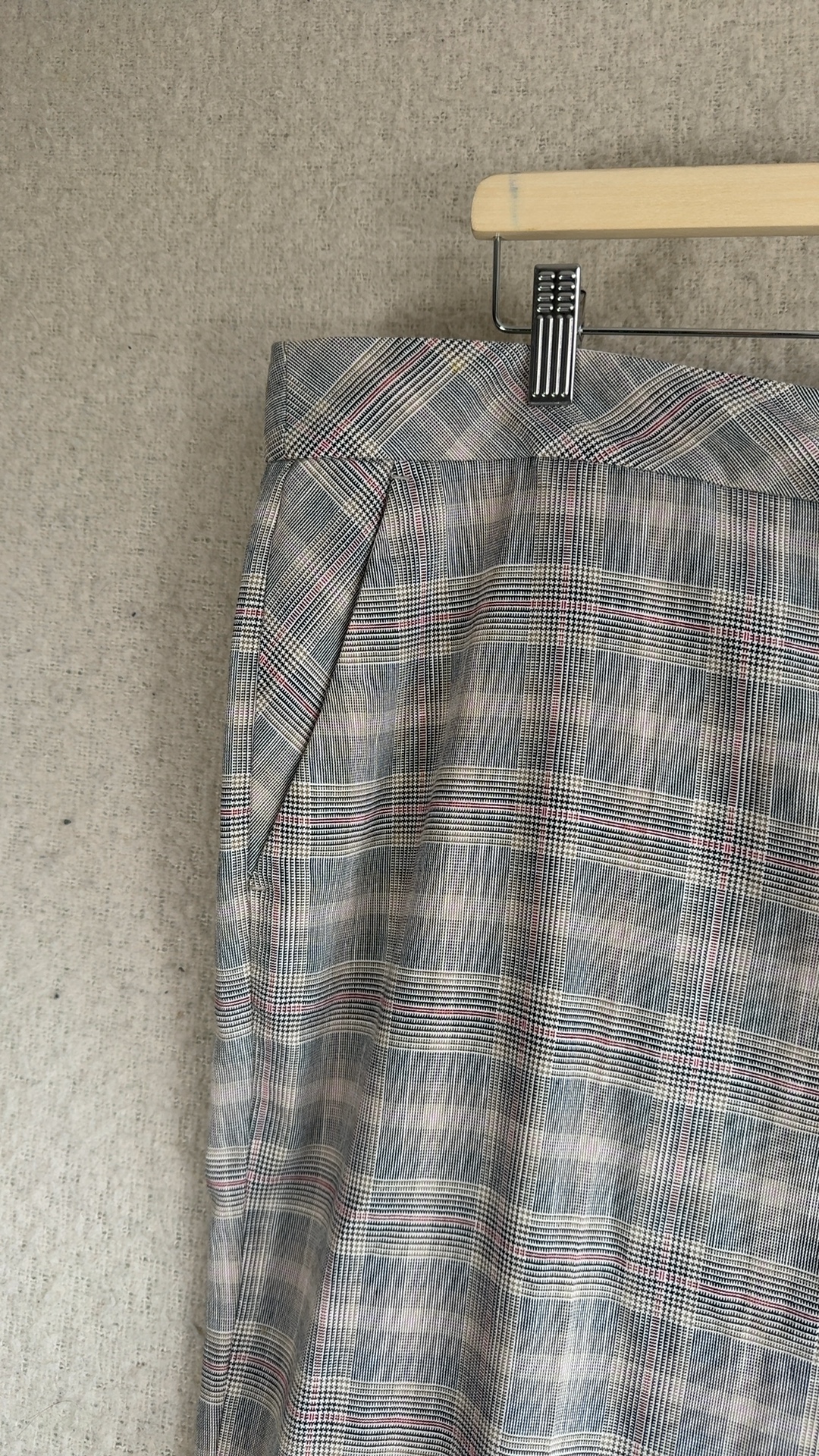 Next Emma Willis Grey Plaid Trousers UK 18 Relaxed Fit Smart Wear image 5