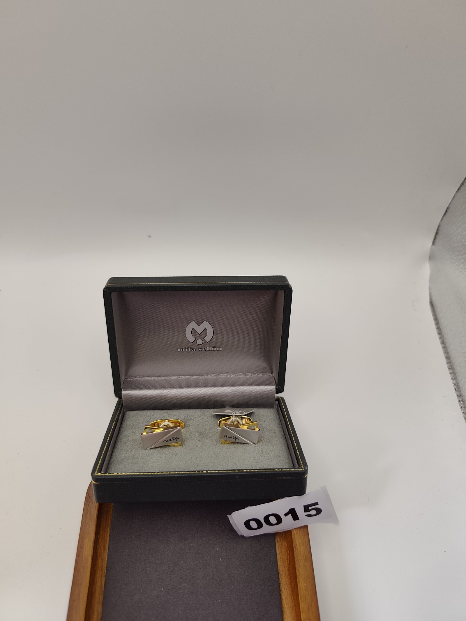 Mila Schön Silver & Gold Tone Cufflinks Men Classic Design Other image 2