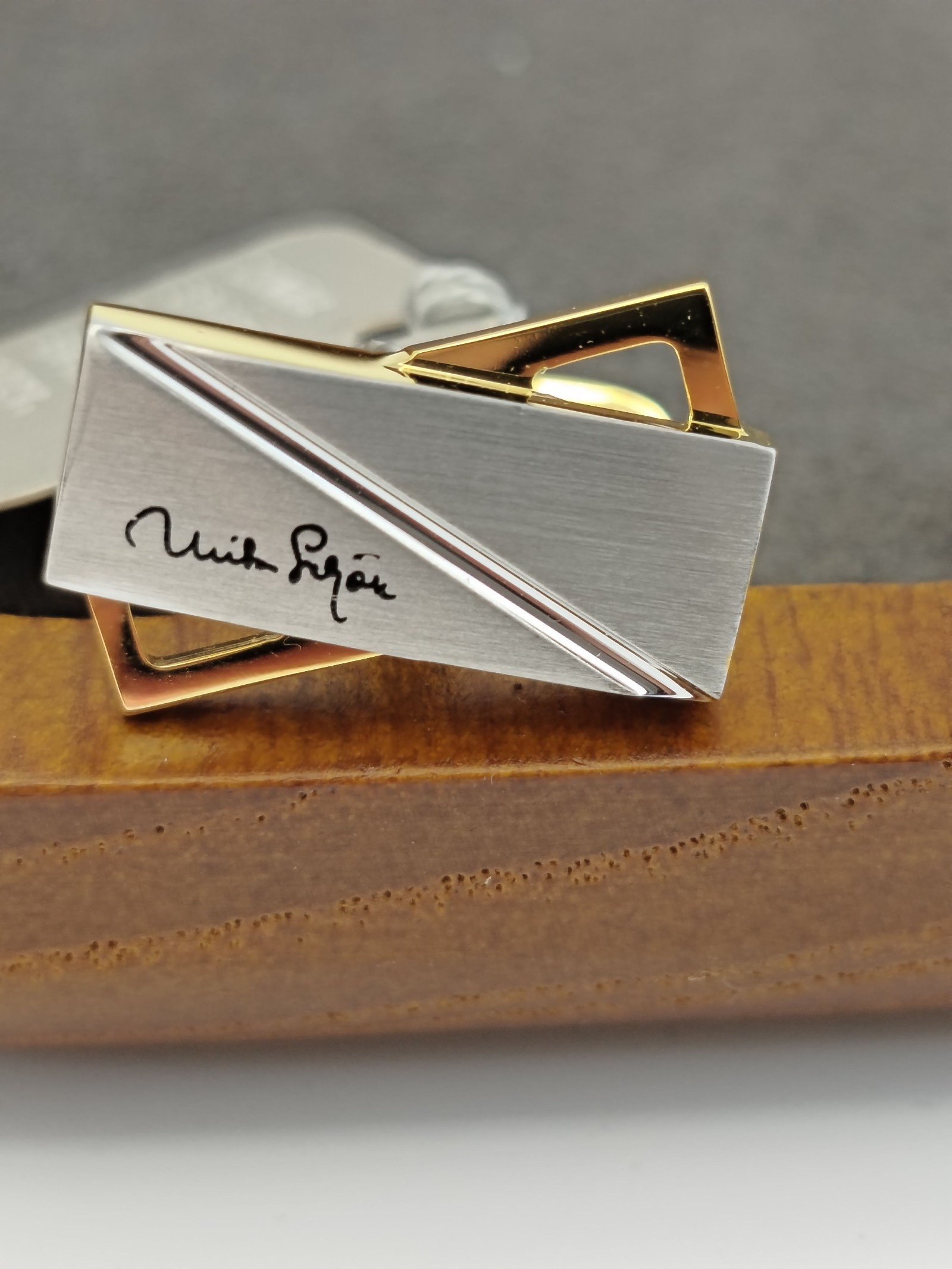 Mila Schön Silver & Gold Tone Cufflinks Men Classic Design Other image 3