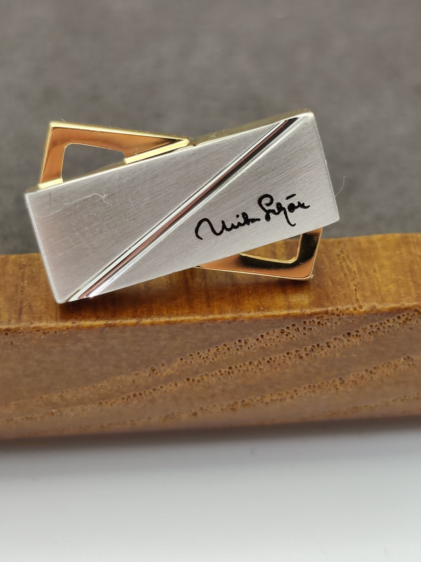 Mila Schön Silver & Gold Tone Cufflinks Men Classic Design Other image 5