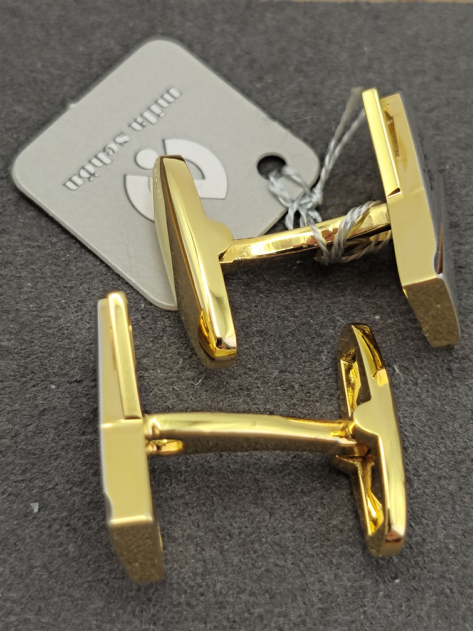 Mila Schön Silver & Gold Tone Cufflinks Men Classic Design Other image 6