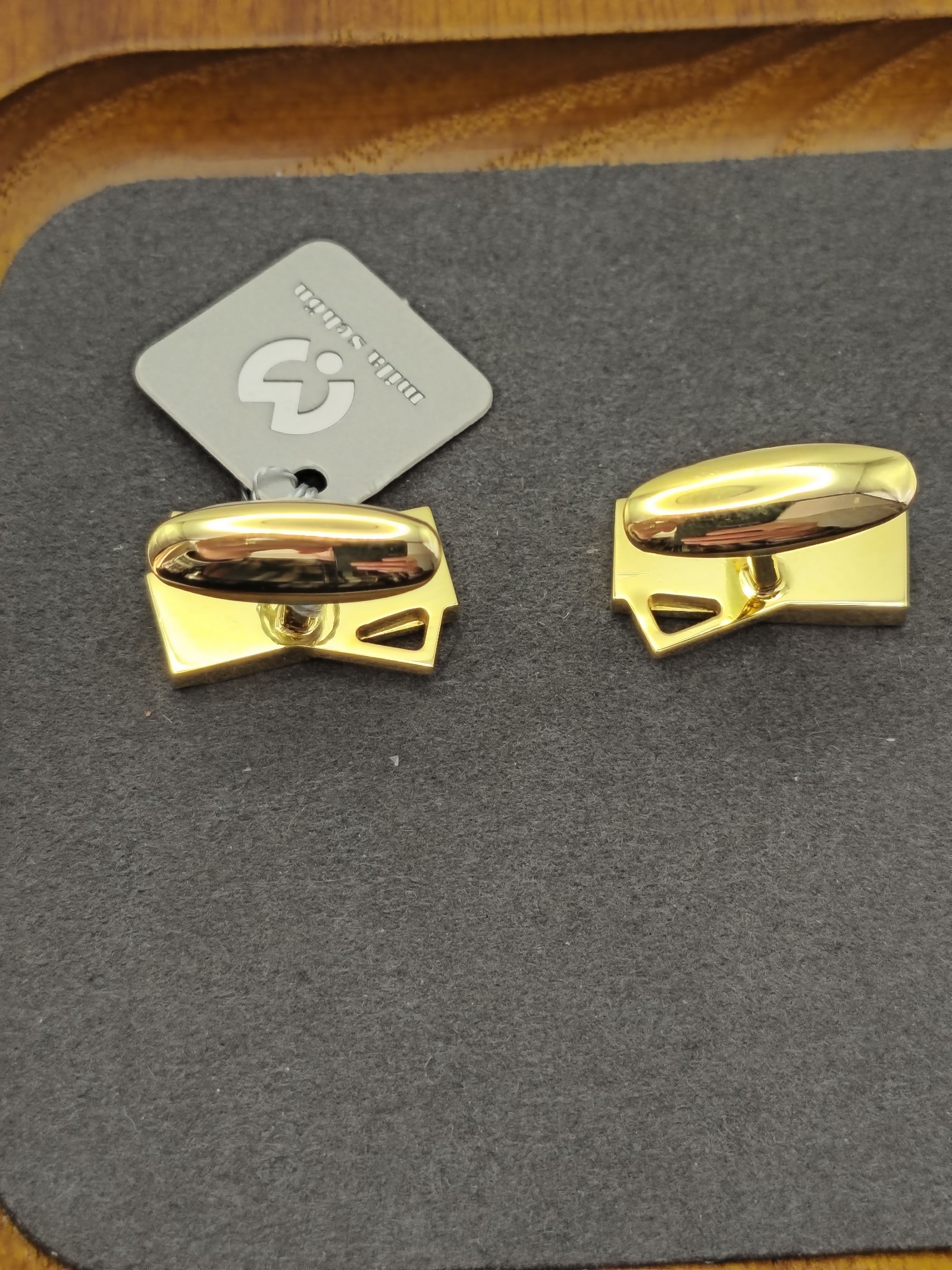 Mila Schön Silver & Gold Tone Cufflinks Men Classic Design Other image 7