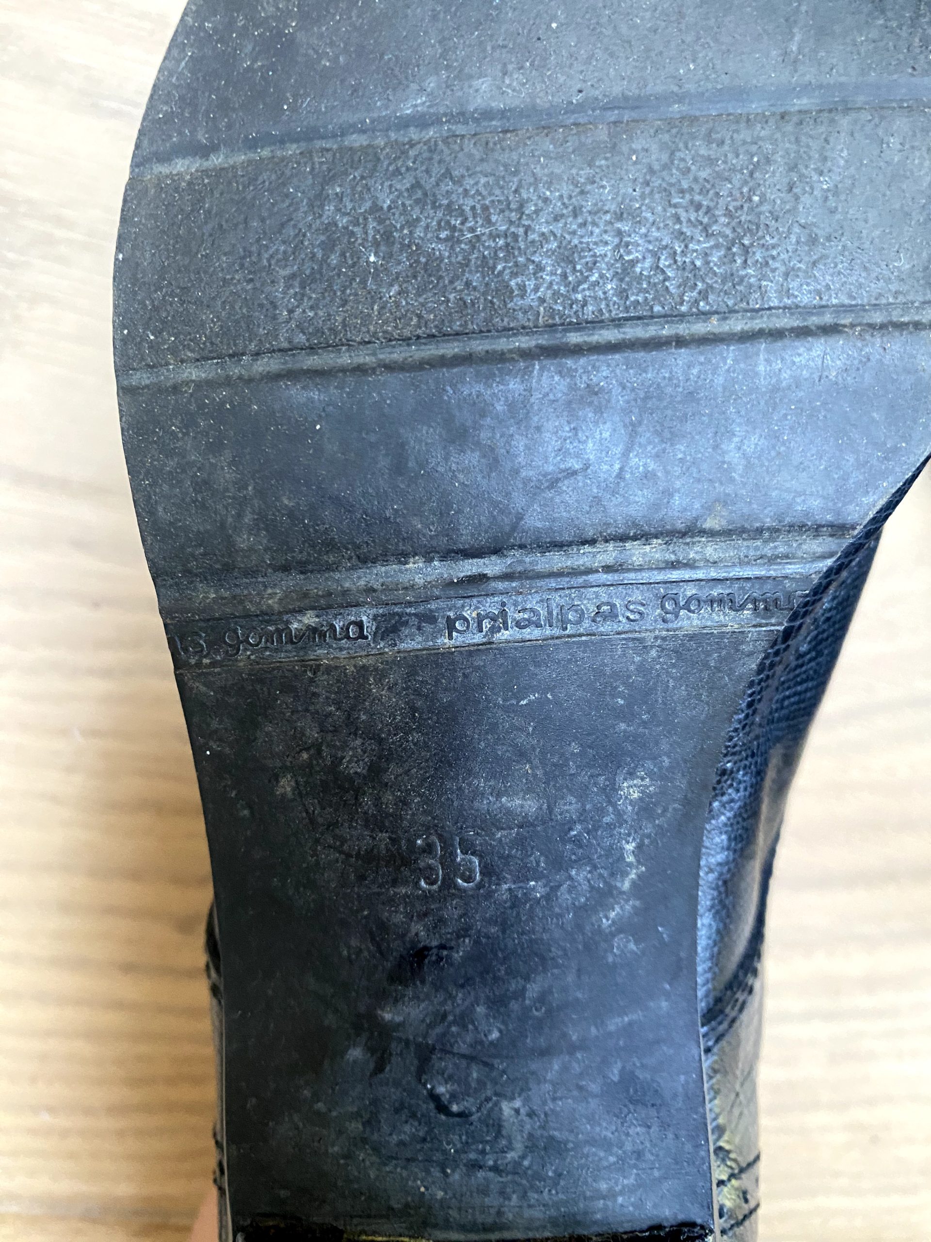 Vintage Kibaywes Black Croc Leather Lace Up Shoes EU 35 image 3