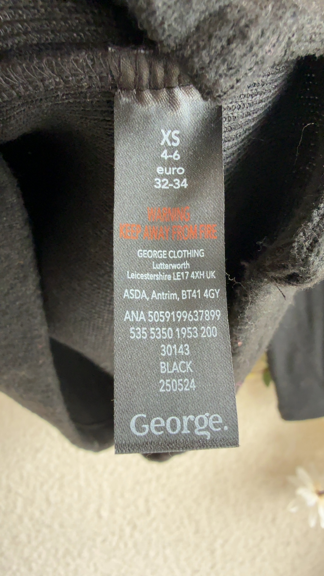 George Black Sequin Bow Sweater Extra Small XS UK 8 Casual Chic Knitwear image 6