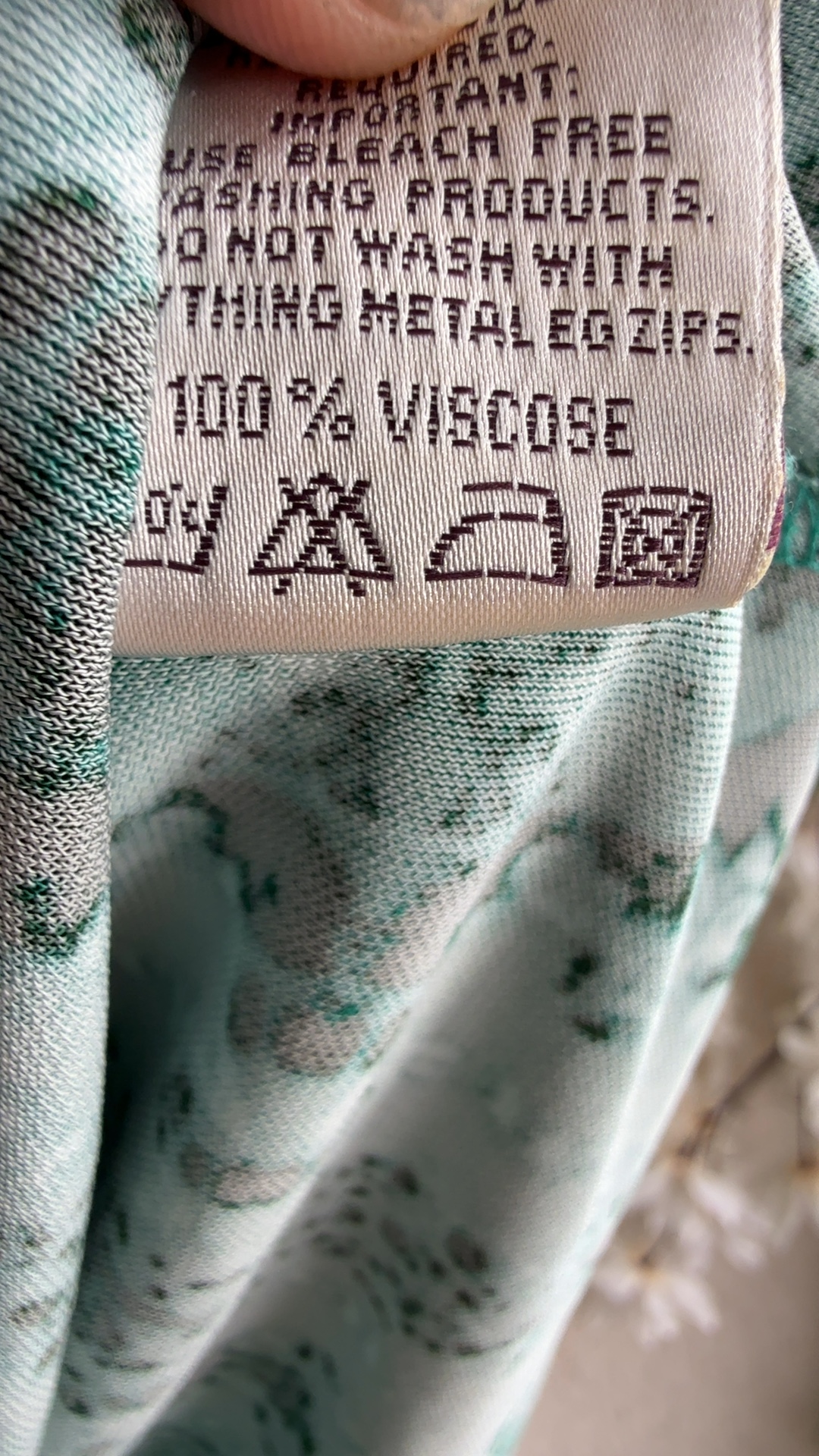 Allegra by Alexandra Teal Green & Dark Green Printed Long Sleeve Top UK 10 image 5
