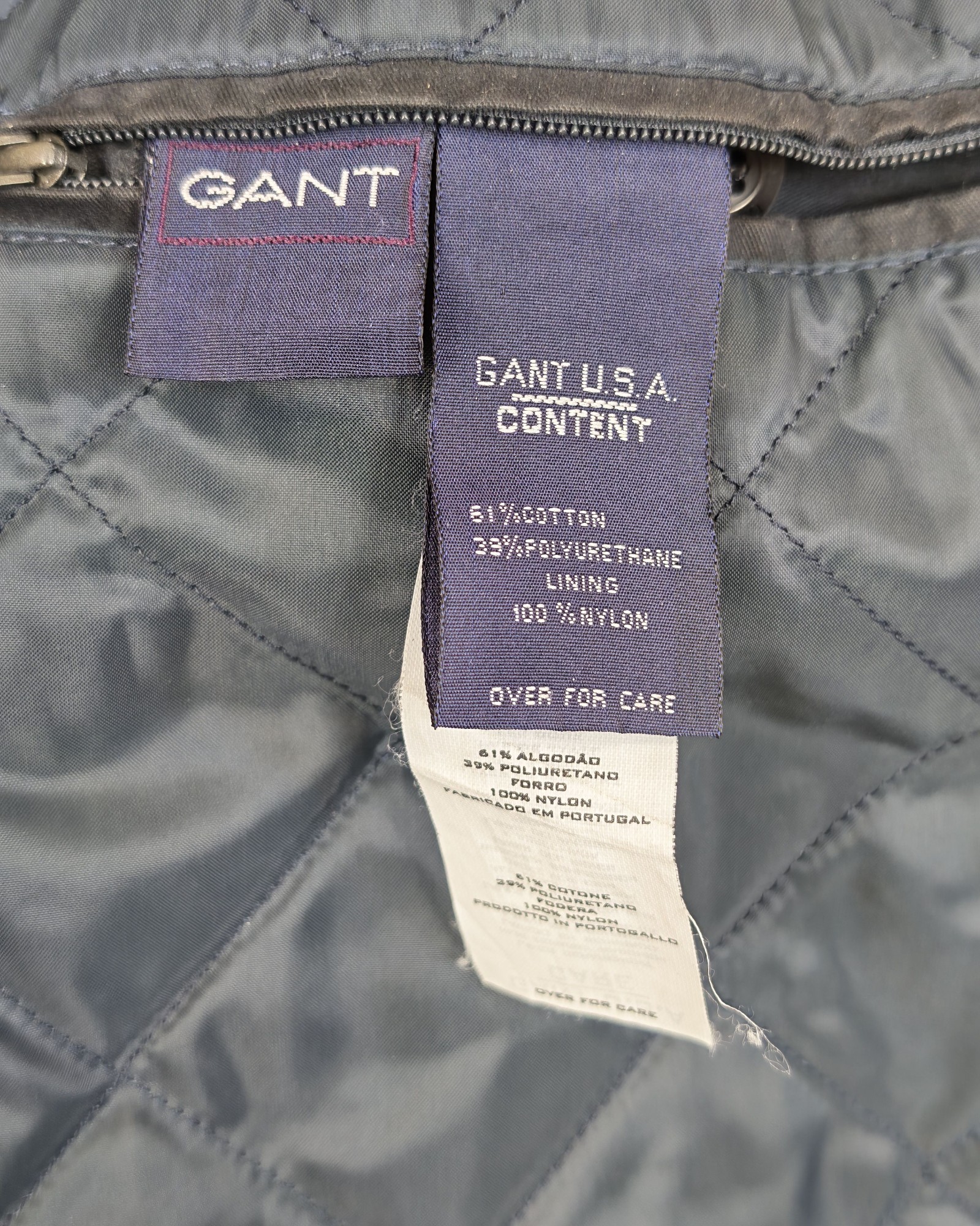 GANT Black Waxed Cotton Parka Medium Hooded Waterproof Jacket image 5