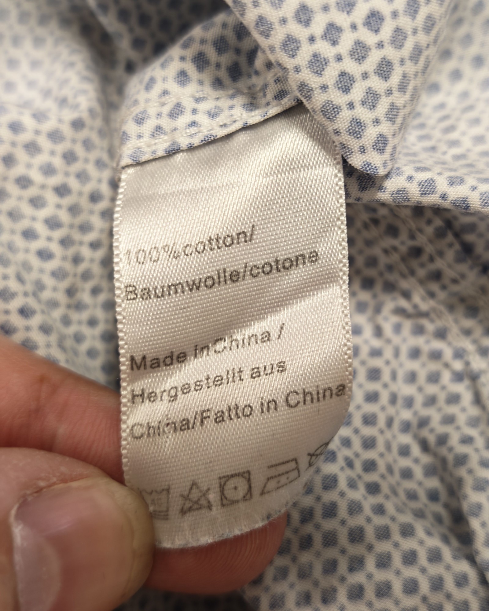 Gianni Feraud Blue Slim Fit Shirt M Slim Fit image 4