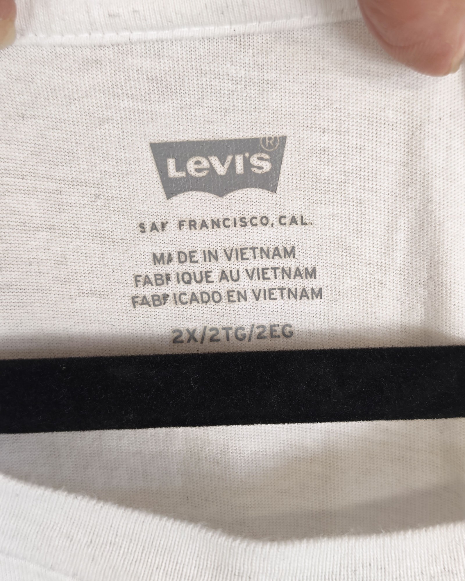 Levi's White 501 Blues Logo T-Shirt 2X image 2