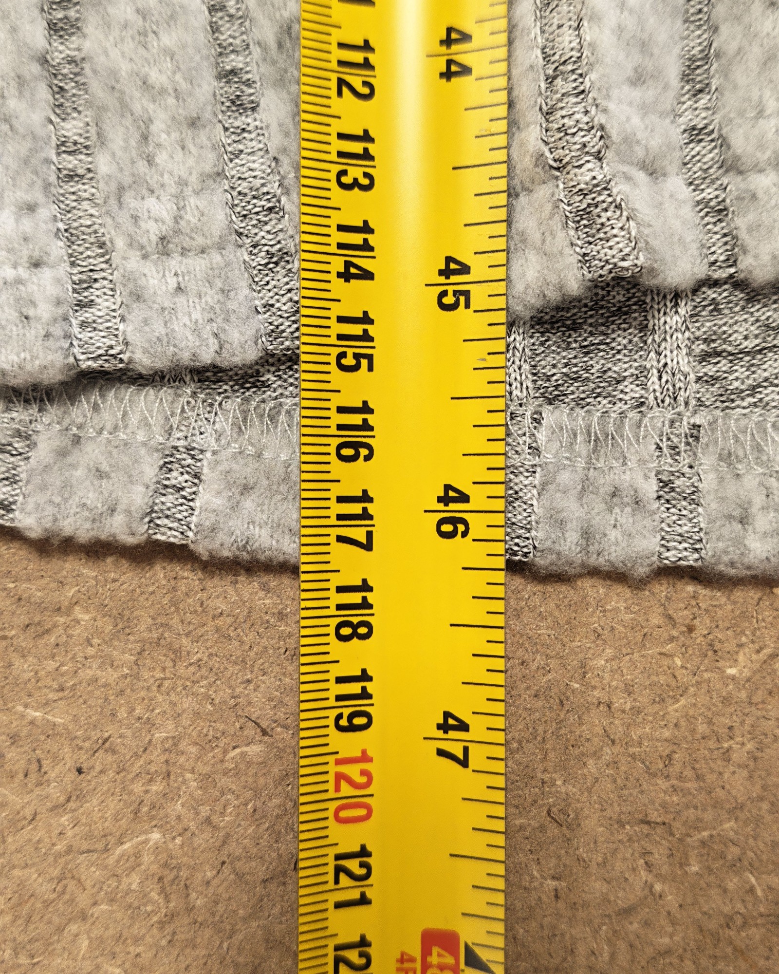 Grey Ribbed Knit Scoop Neck Dress Small 95% Polyester & 5% Elastane image 6