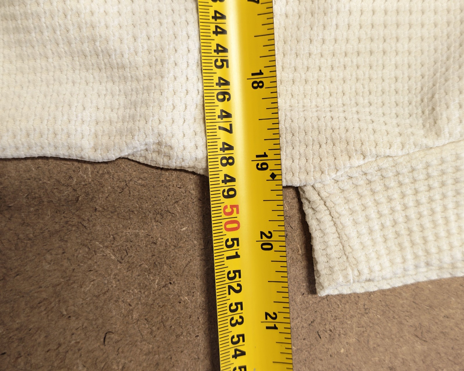 Emery Rose White Waffle Knit T-Shirt Small Cotton Polyester image 5