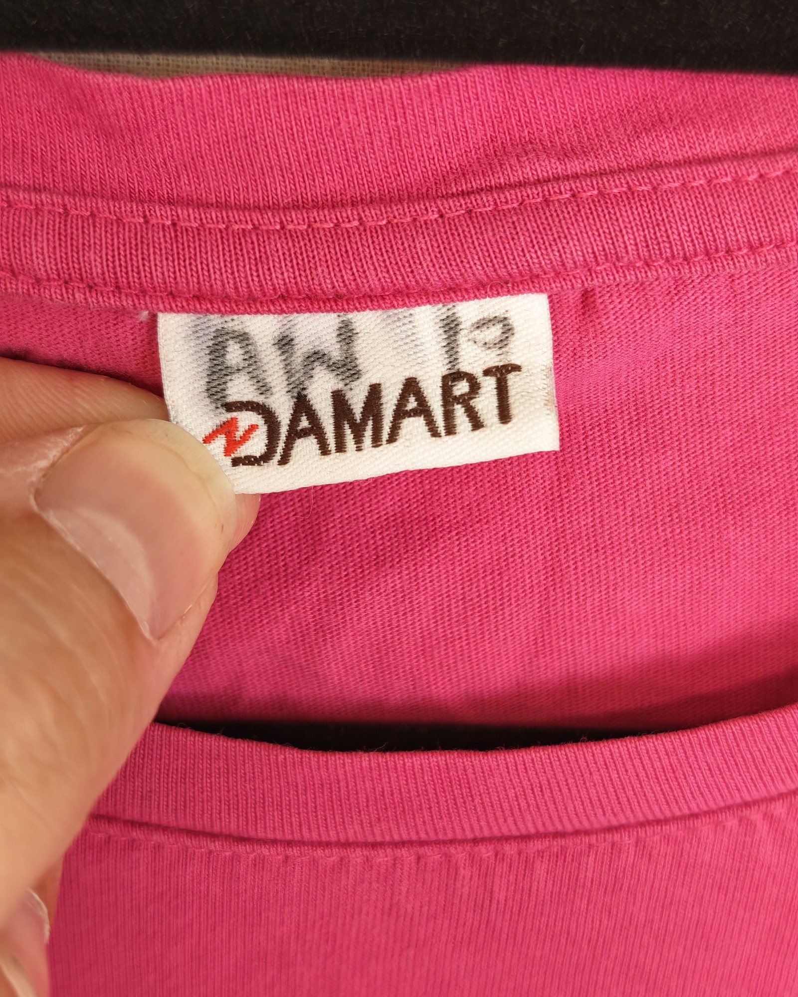 Damart Pink T-Shirt Medium Cotton Blend image 2
