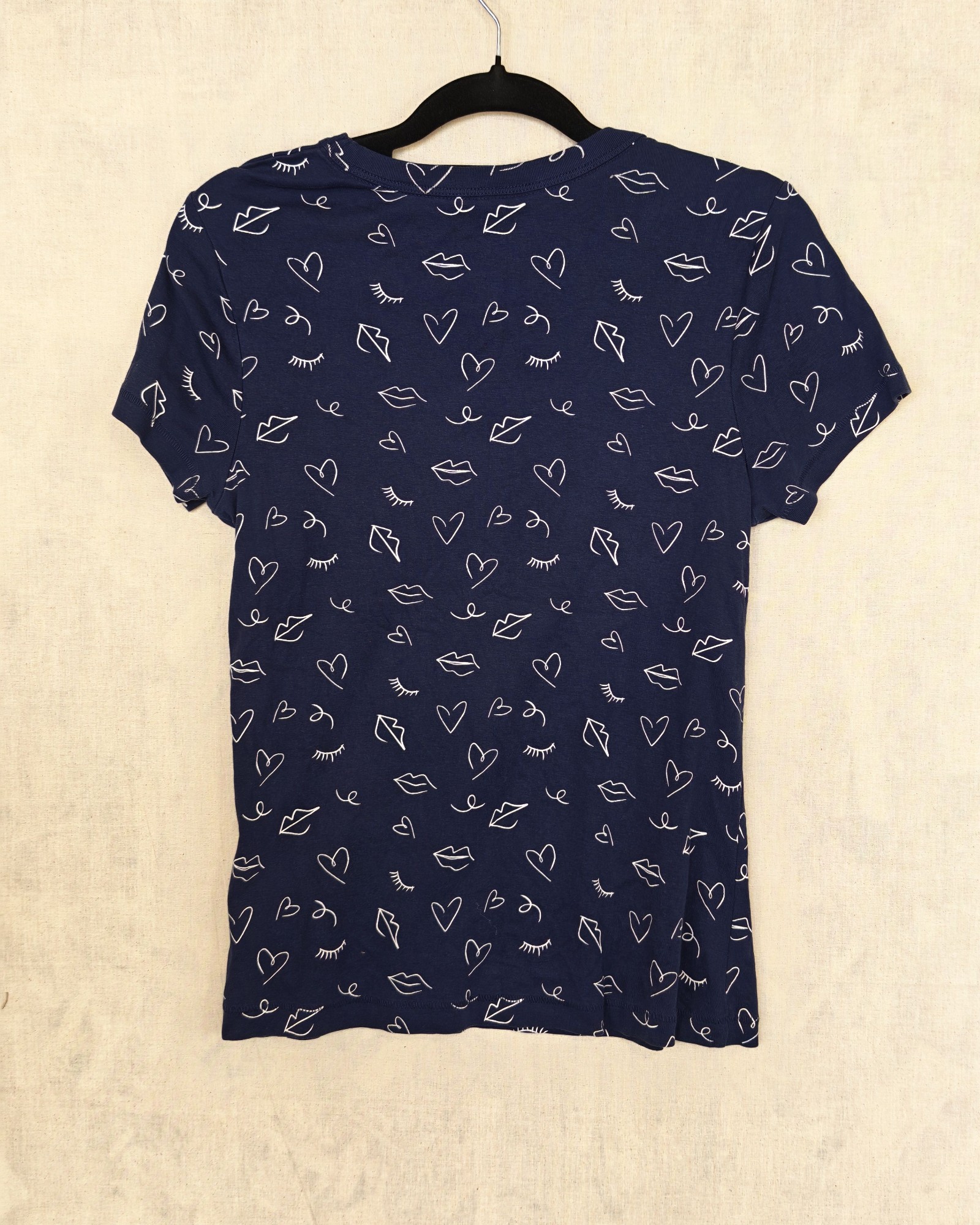 Tu Navy & White Printed T-Shirt UK 16 image 3
