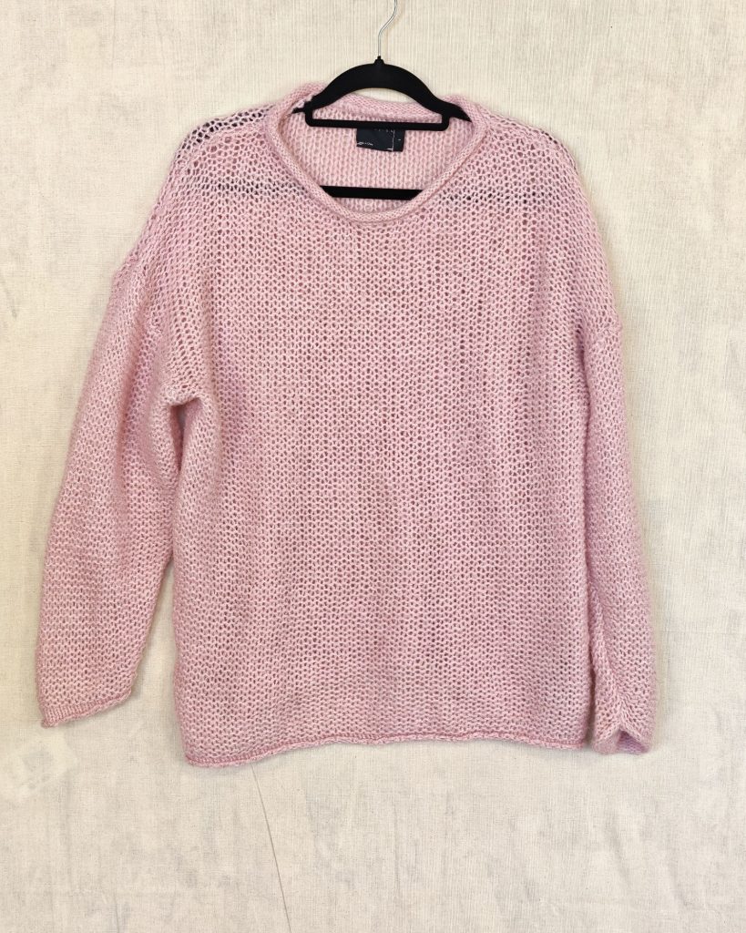 ASOS Pink Wool Blend Knit Jumper Small UK 8-10 Soft Cozy