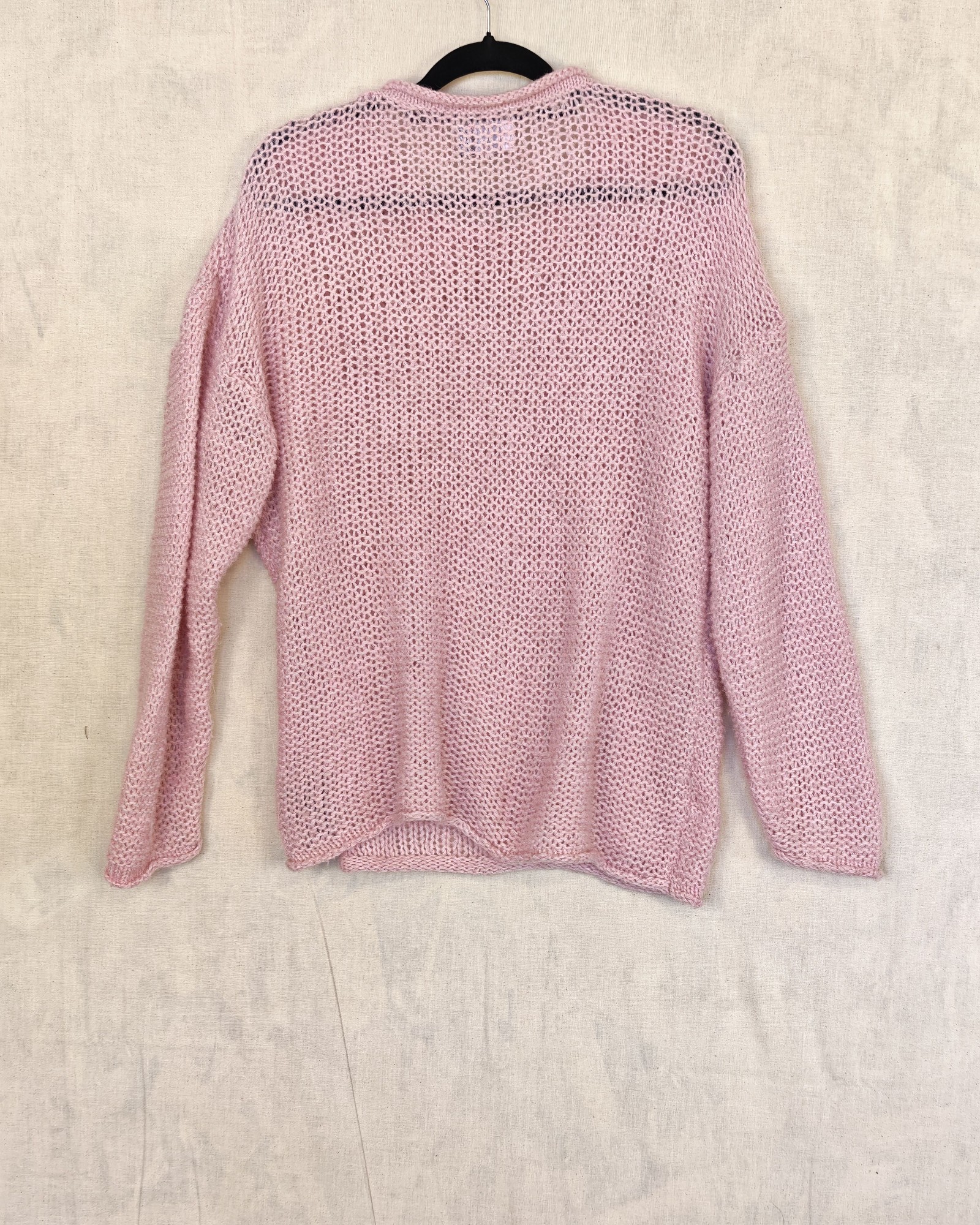 ASOS Pink Wool Blend Knit Jumper Small UK 8-10 Soft Cozy image 2