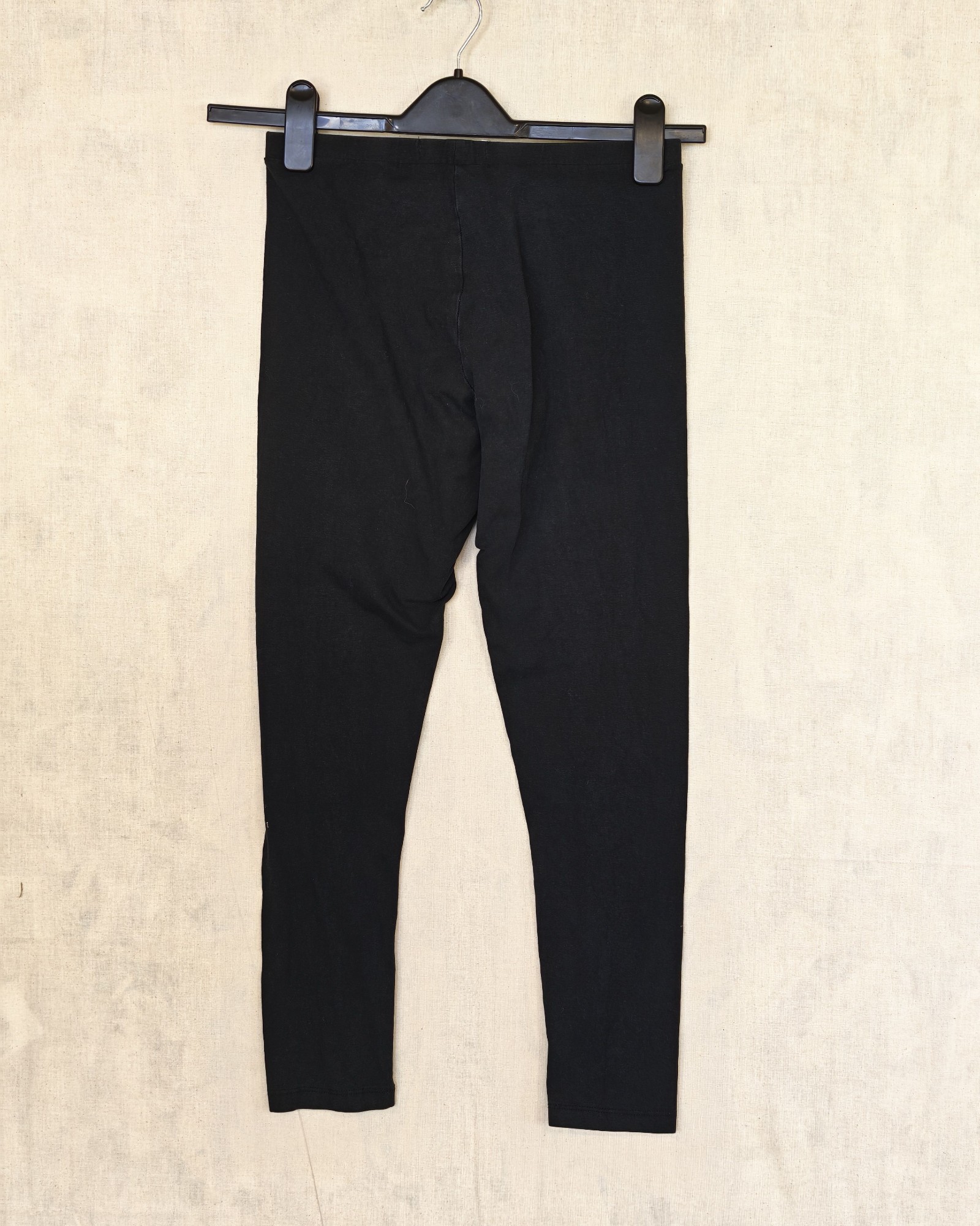 Primark Black Cotton Leggings UK 14 image 2