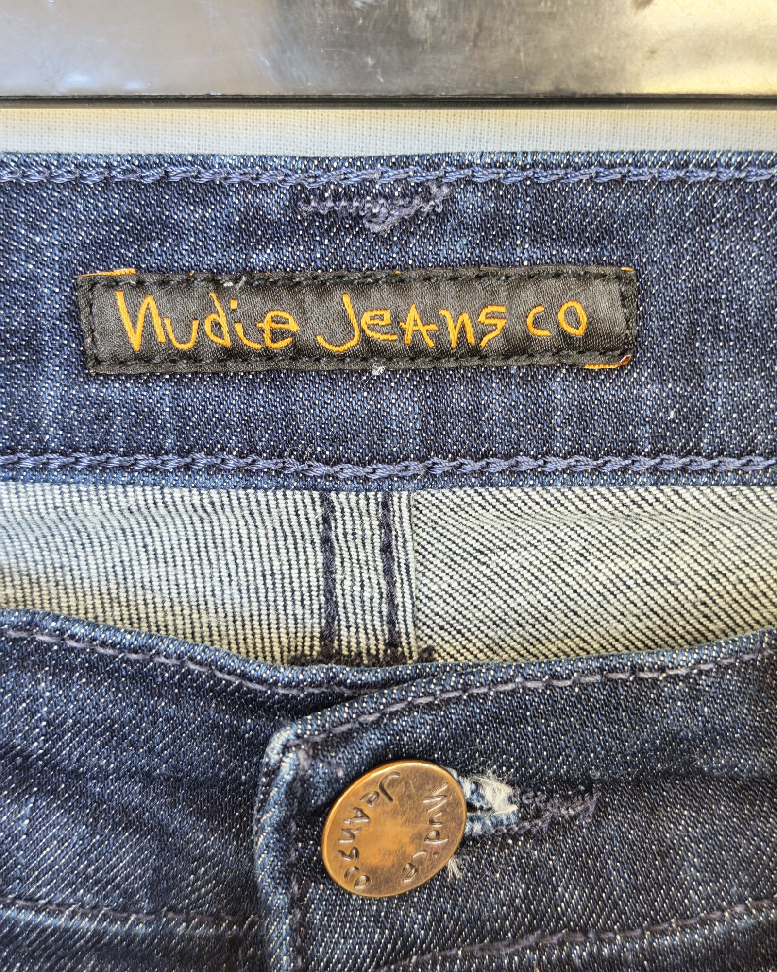 Nudie Jeans Co Navy Skinny women's Jeans 30 Waist 34 Length image 2
