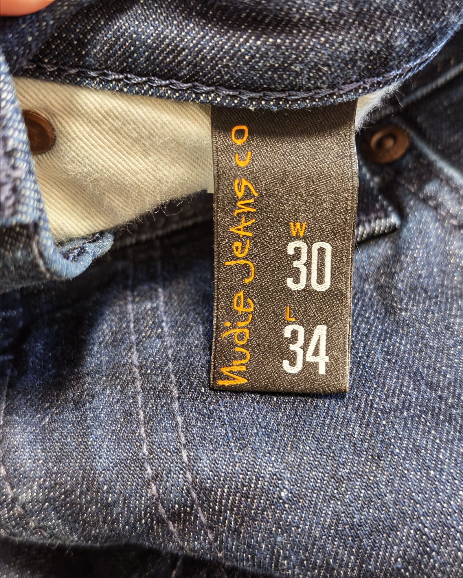 Nudie Jeans Co Navy Skinny women's Jeans 30 Waist 34 Length image 5