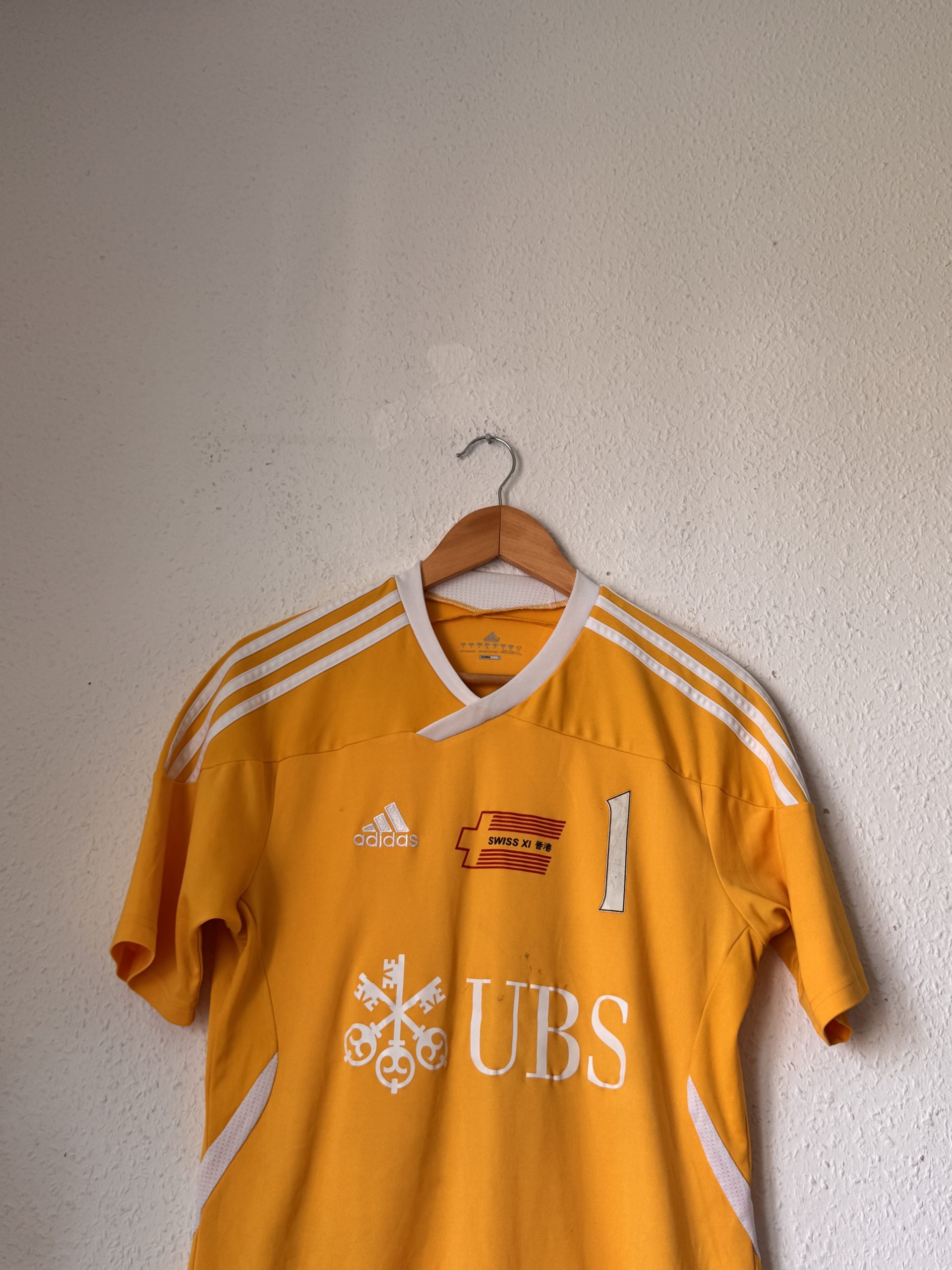 Adidas Yellow Swiss UBS Football Jersey M 3016 image 2